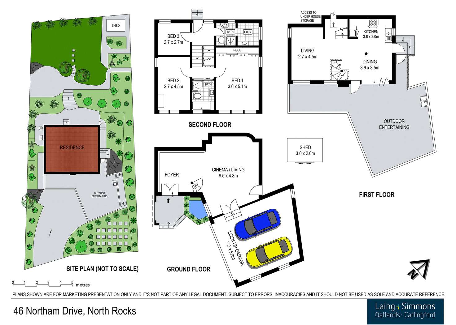 Floorplan of Homely house listing, 46 Northam Drive, North Rocks NSW 2151