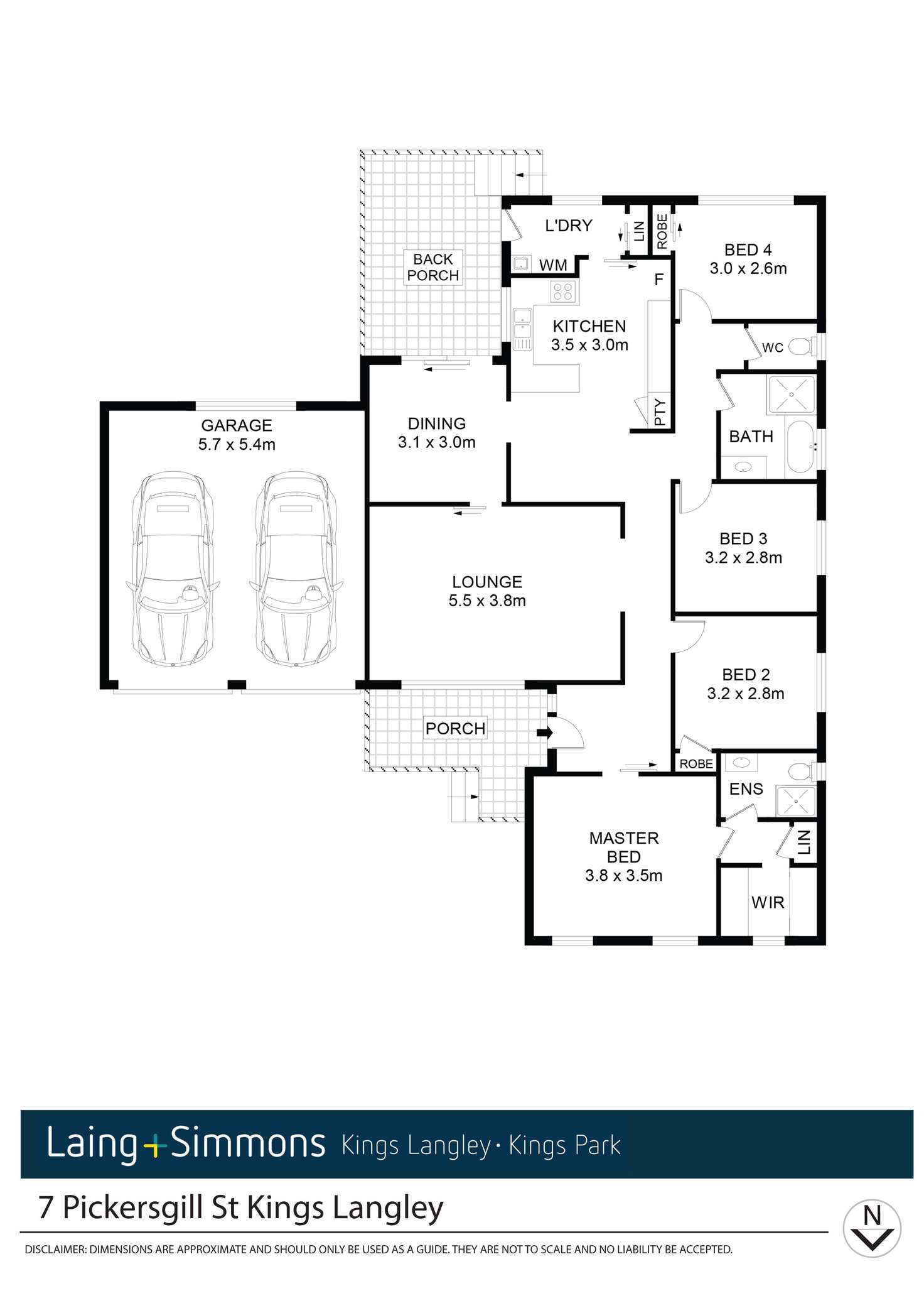 Floorplan of Homely house listing, 7 Pickersgill Street, Kings Langley NSW 2147