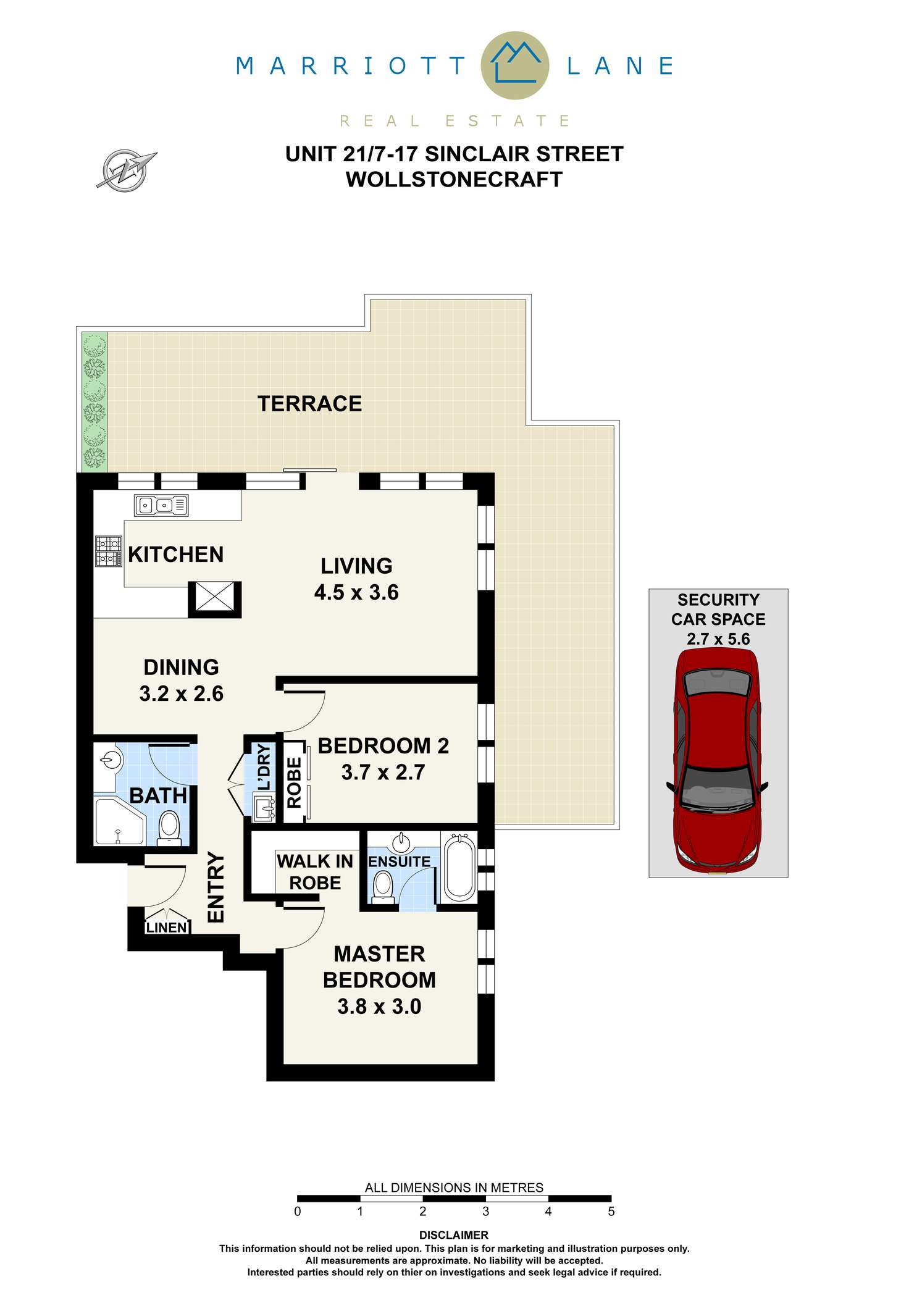 Floorplan of Homely unit listing, 21/7-17 Sinclair Street, Wollstonecraft NSW 2065