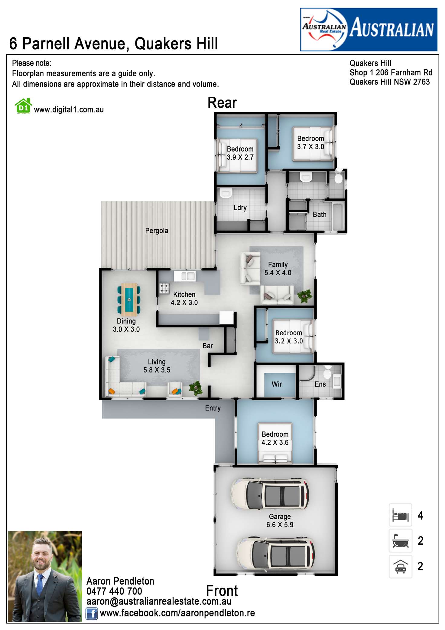 Floorplan of Homely house listing, 6 Parnell Avenue, Quakers Hill NSW 2763