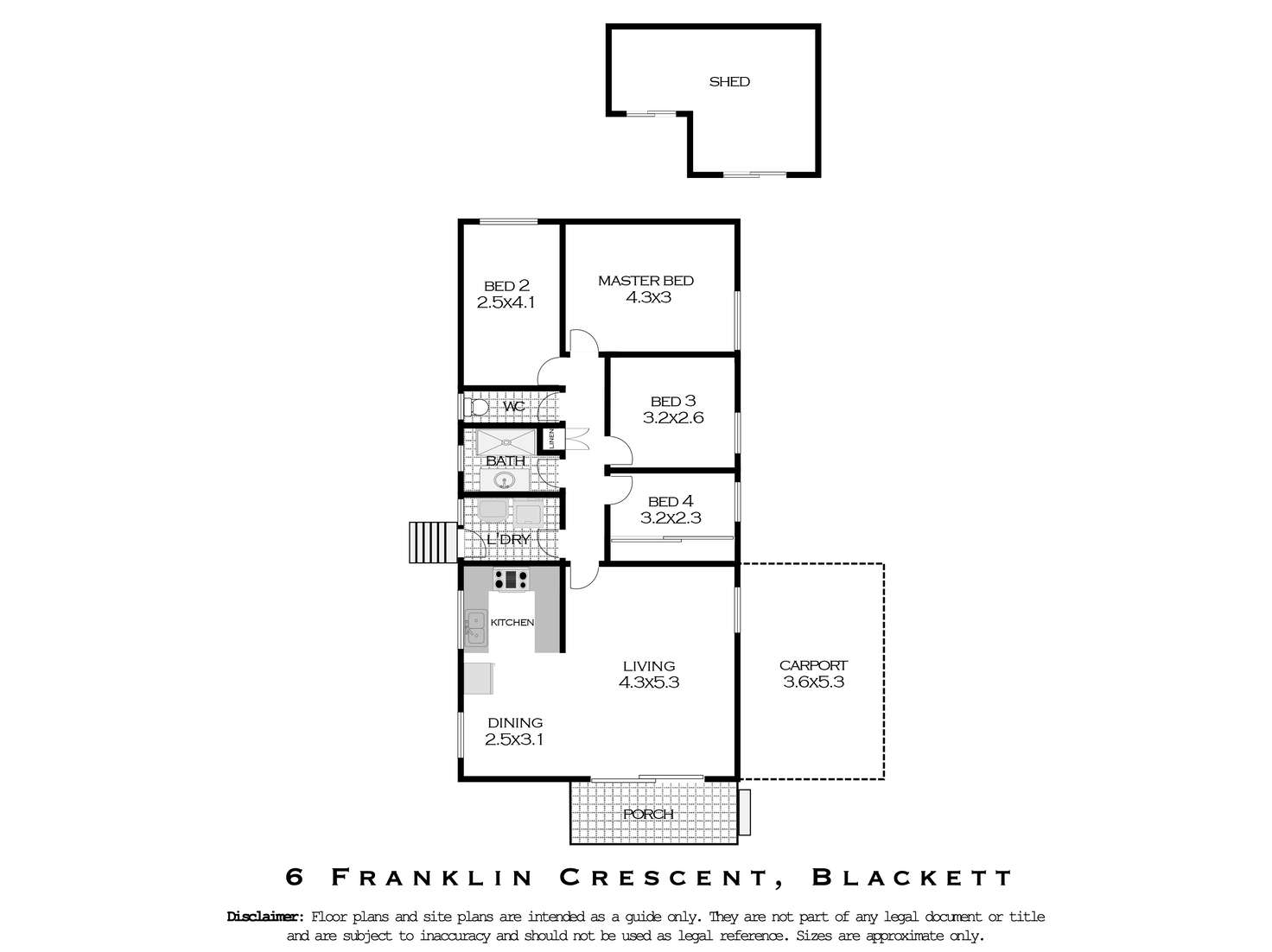 Floorplan of Homely house listing, 6 Franklin Crescent, Blackett NSW 2770