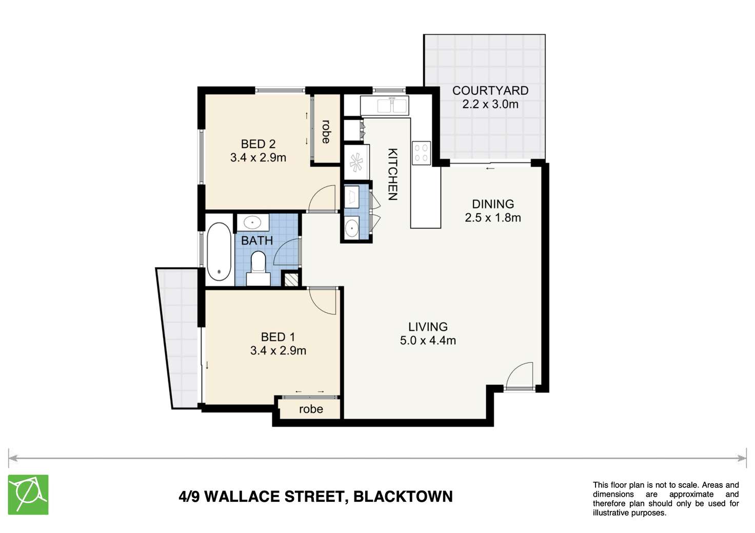 Floorplan of Homely unit listing, 4/9 Wallace Street, Blacktown NSW 2148