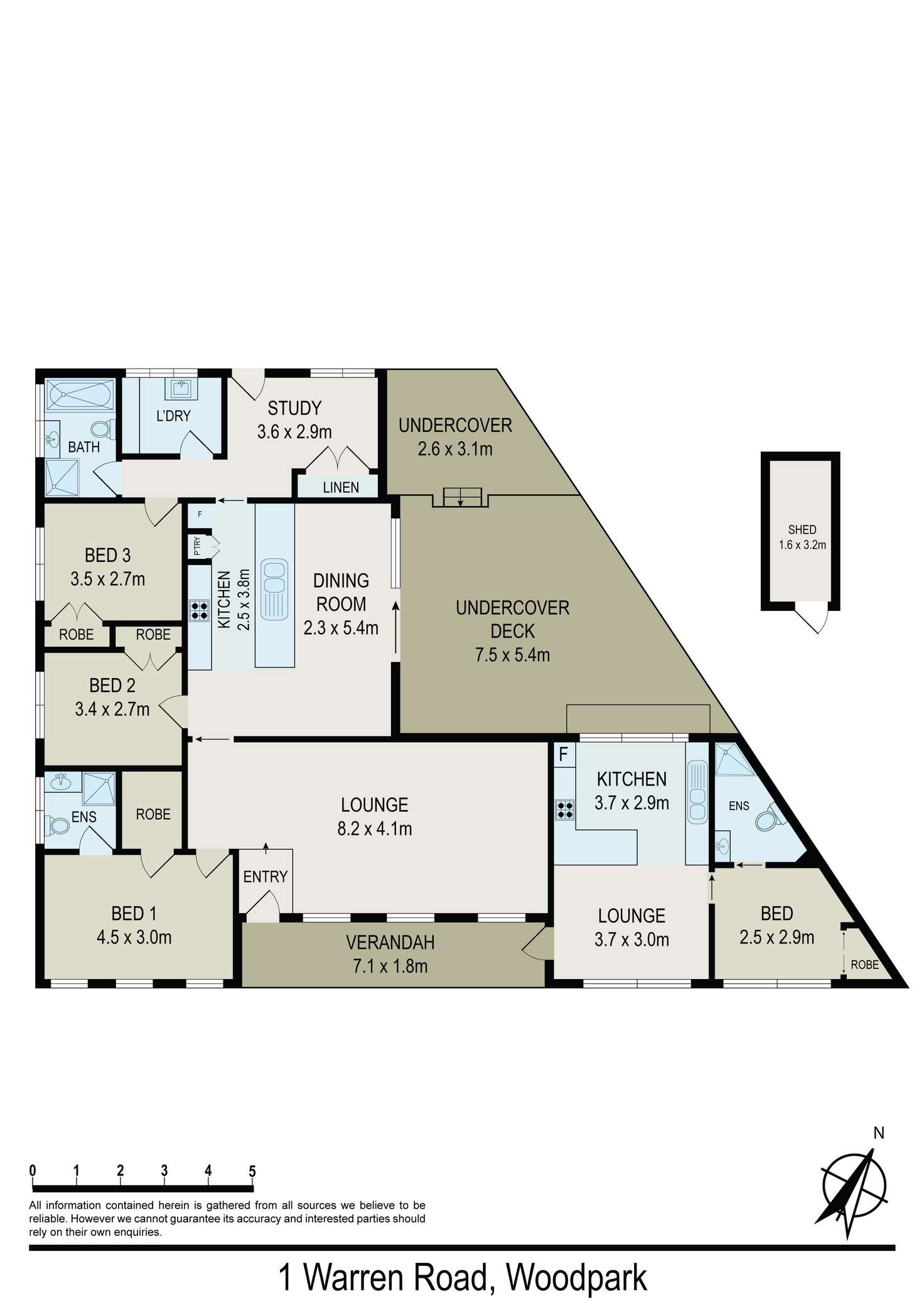 Floorplan of Homely house listing, 1 Warren Rd, Woodpark NSW 2164