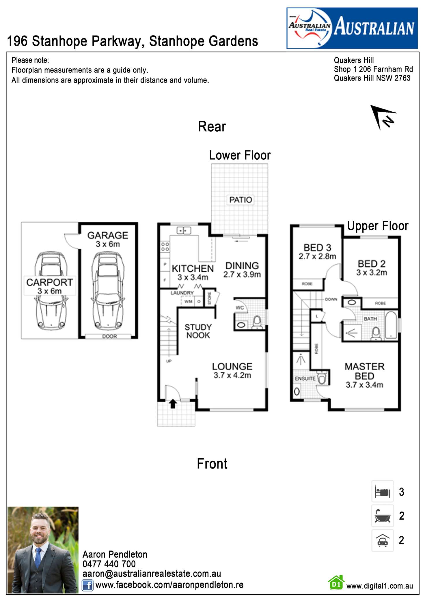 Floorplan of Homely house listing, 196 Stanhope Parkway, Stanhope Gardens NSW 2768