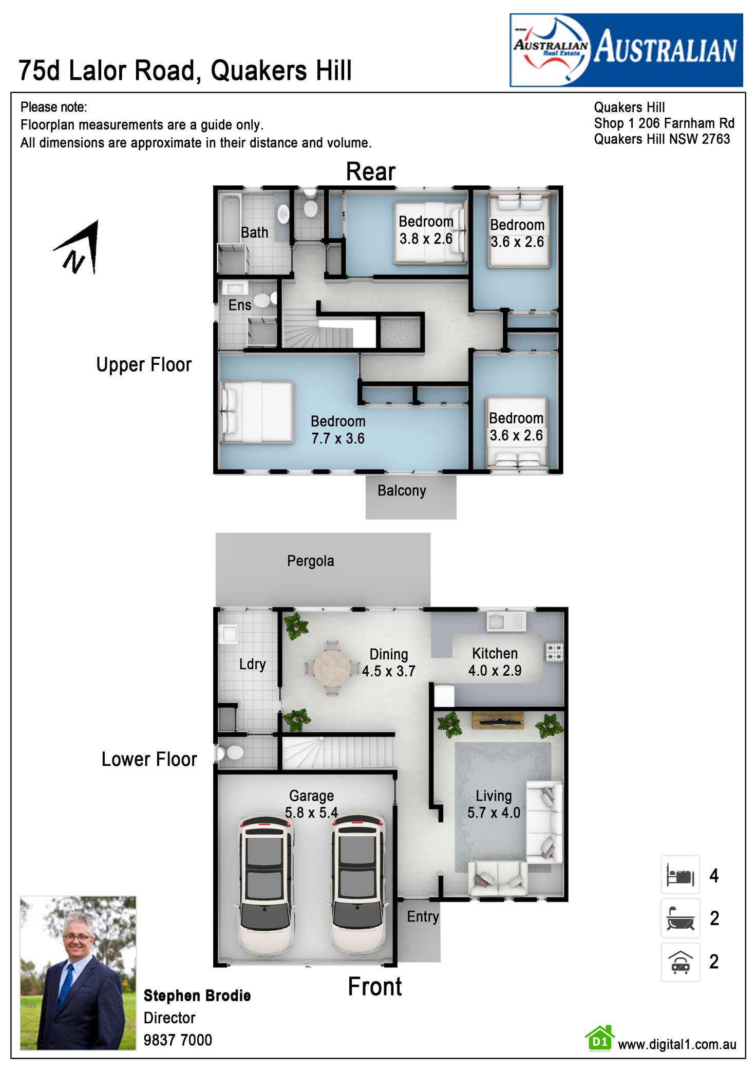 Floorplan of Homely house listing, 75d Lalor Road, Quakers Hill NSW 2763
