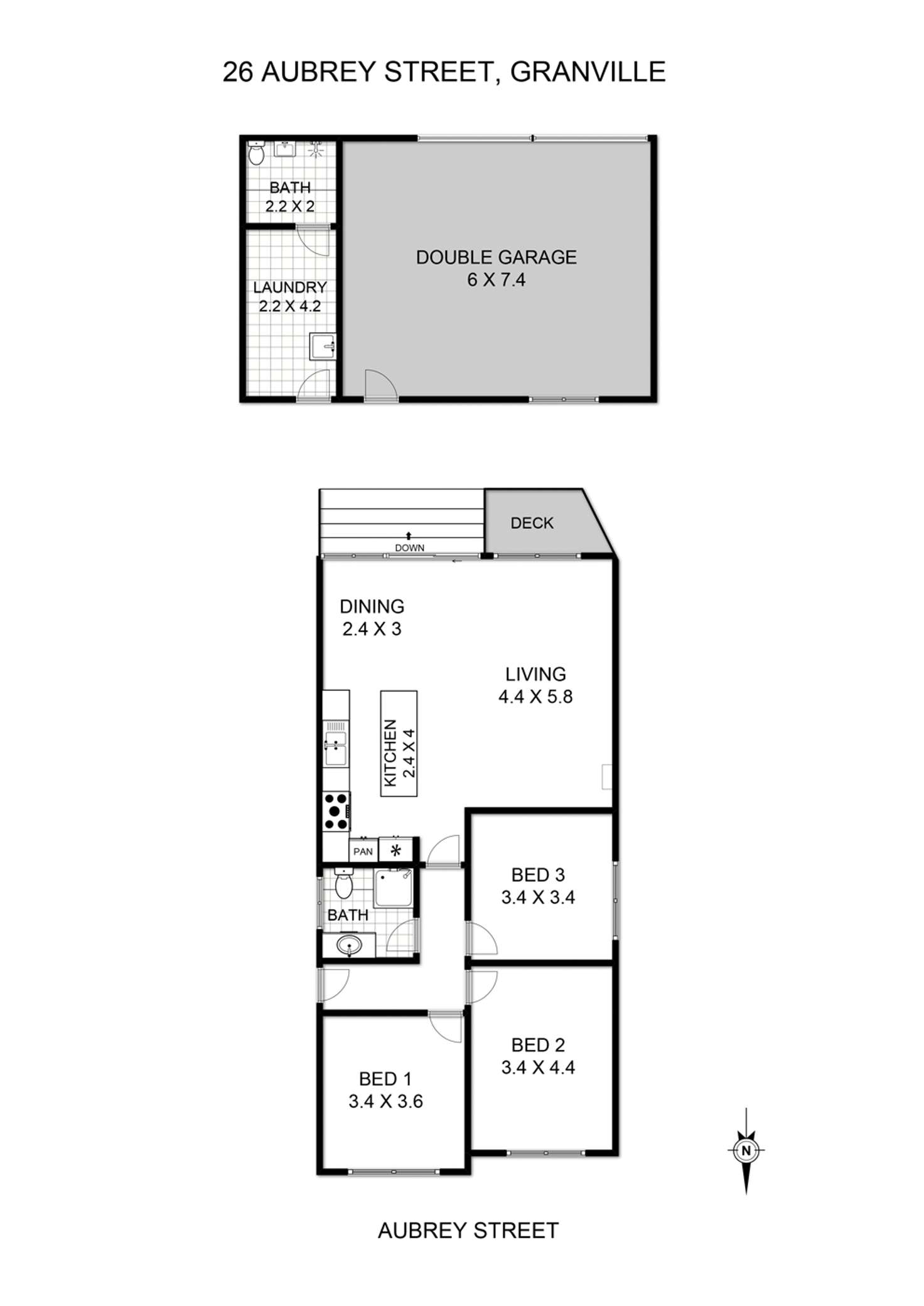Floorplan of Homely house listing, 26 Aubrey Street, Granville NSW 2142