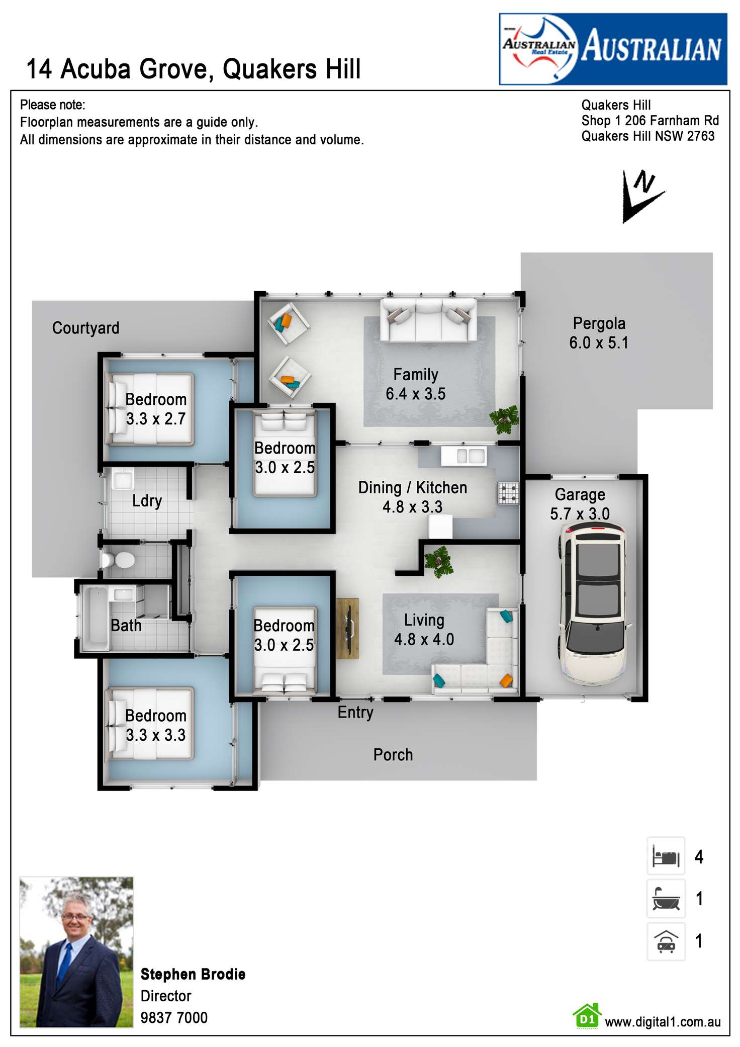 Floorplan of Homely house listing, 14 Acuba Grove, Quakers Hill NSW 2763