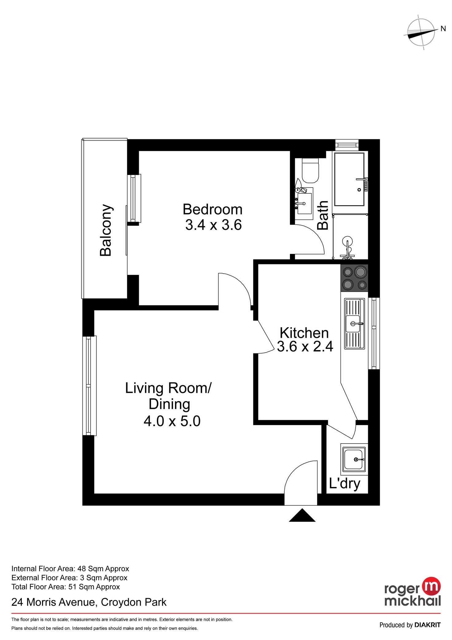 Floorplan of Homely apartment listing, 7/24 Morris Avenue, Croydon Park NSW 2133