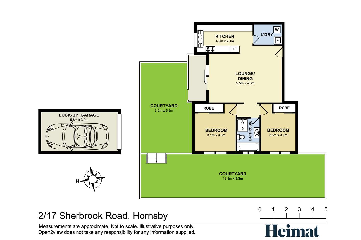 Floorplan of Homely apartment listing, 2/17-21 Sherbrook Road, Hornsby NSW 2077