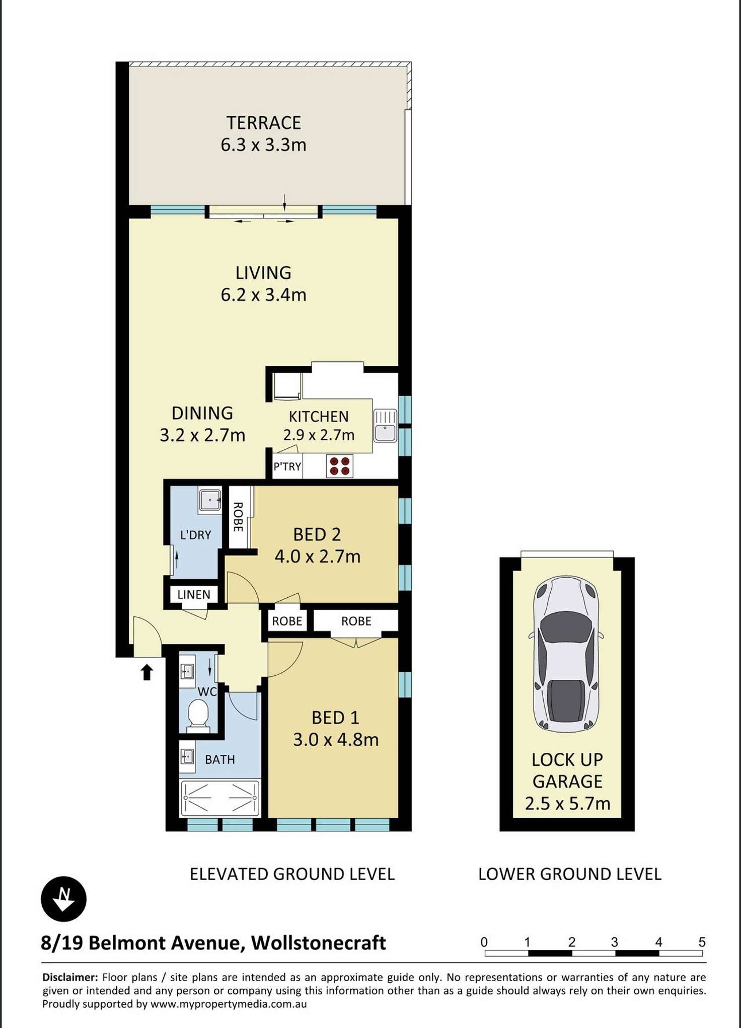 Floorplan of Homely apartment listing, 8/19 Belmont Ave, Wollstonecraft NSW 2065