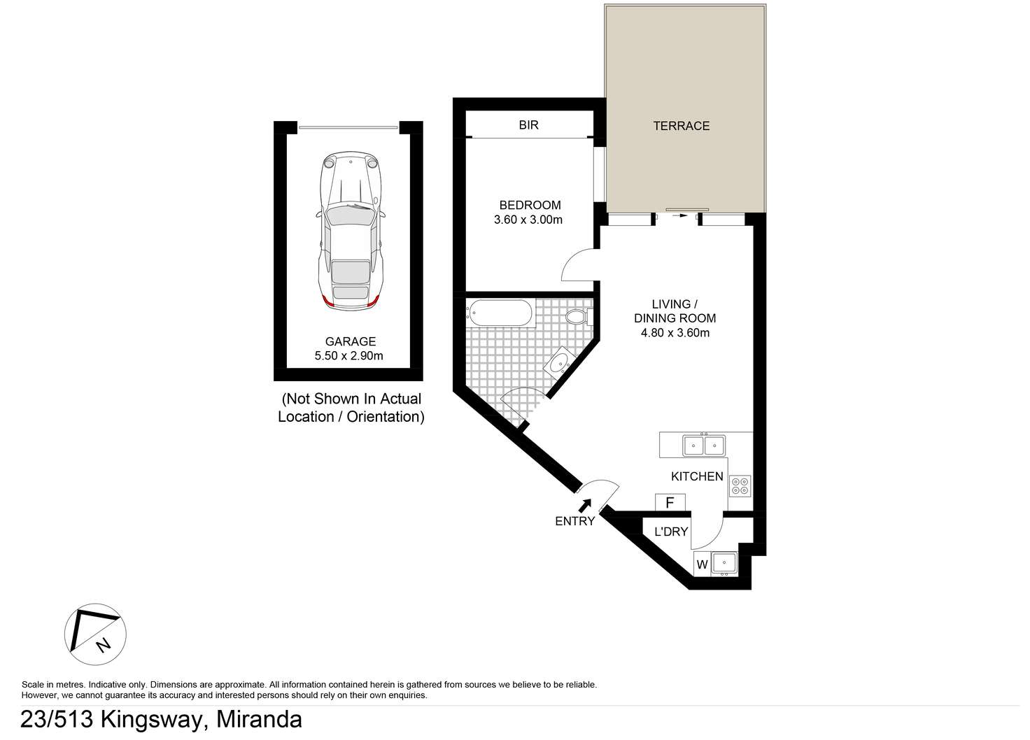 Floorplan of Homely apartment listing, 23/513 Kingsway, Miranda NSW 2228