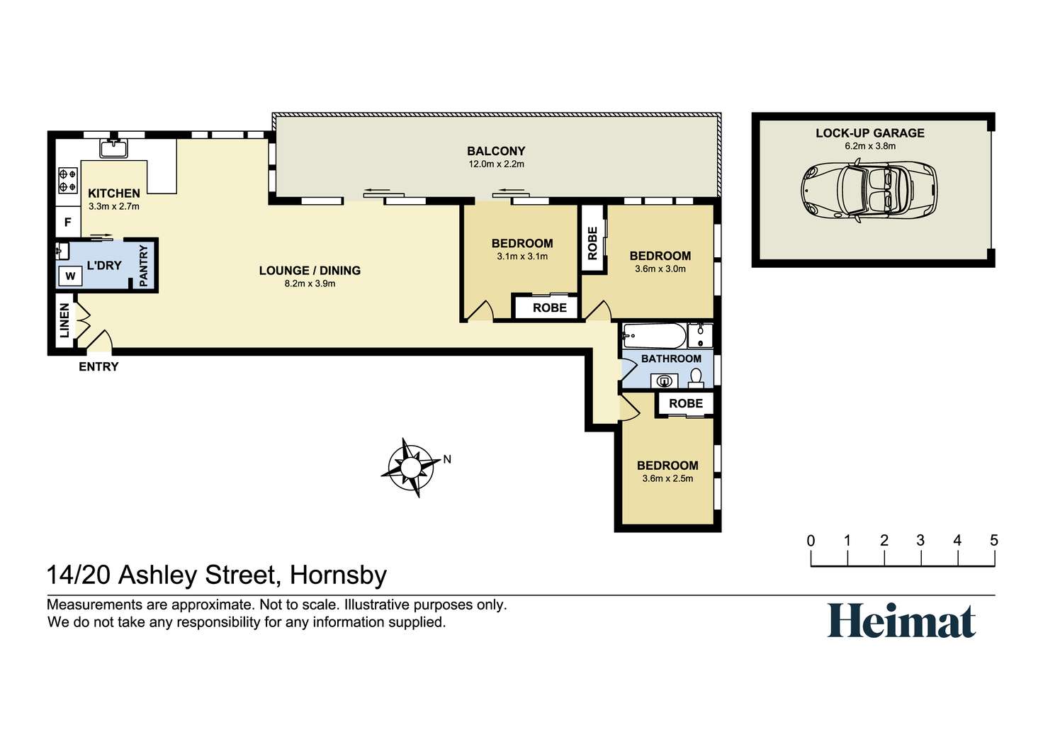 Floorplan of Homely apartment listing, 14/20-22 Ashley Street, Hornsby NSW 2077
