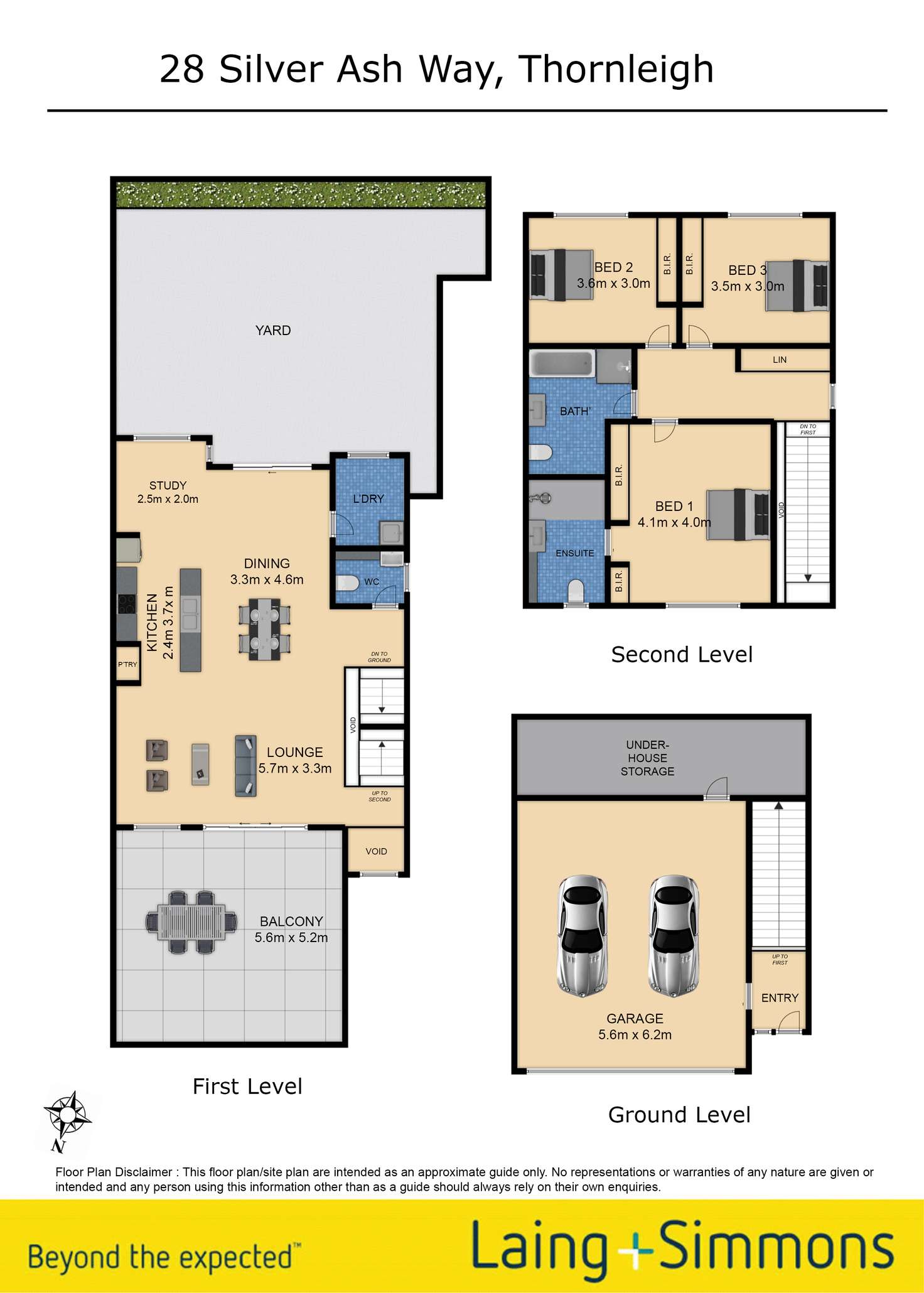 Floorplan of Homely townhouse listing, 28 Silver Ash Way, Thornleigh NSW 2120