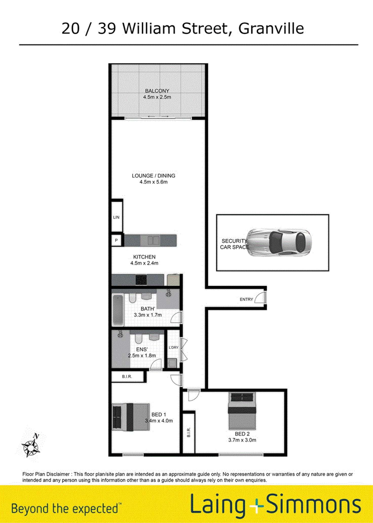 Floorplan of Homely unit listing, 39 William Street, Granville NSW 2142