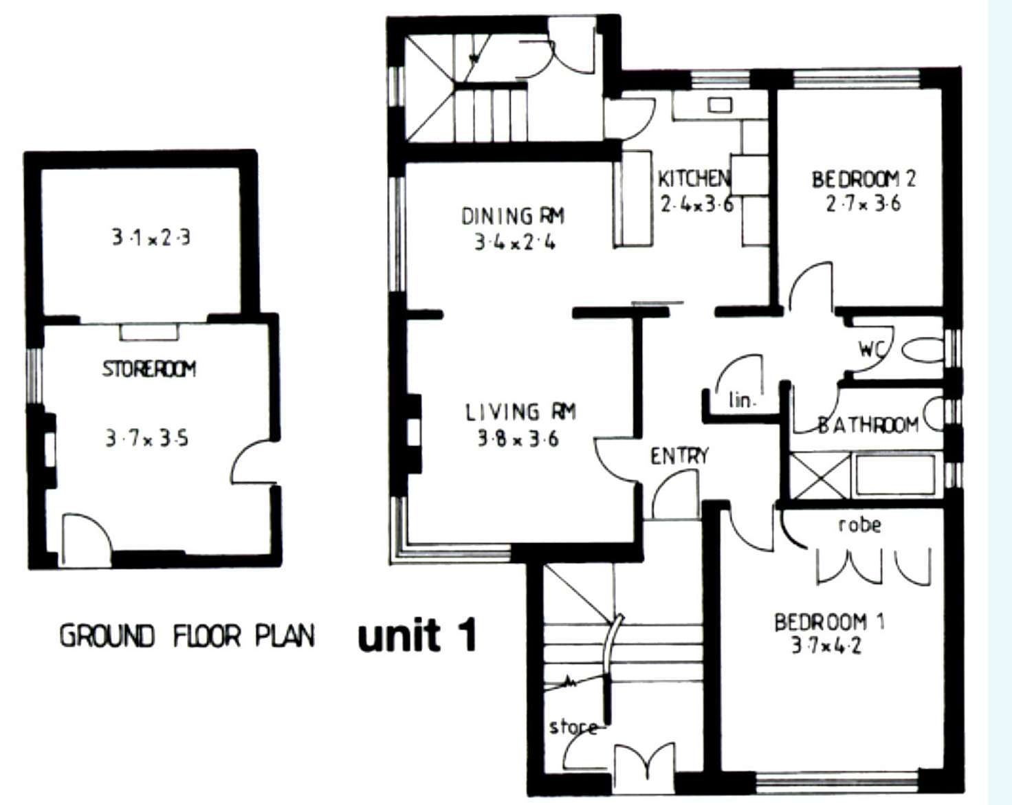 Floorplan of Homely apartment listing, 1/42 Pine Street East, Cammeray NSW 2062