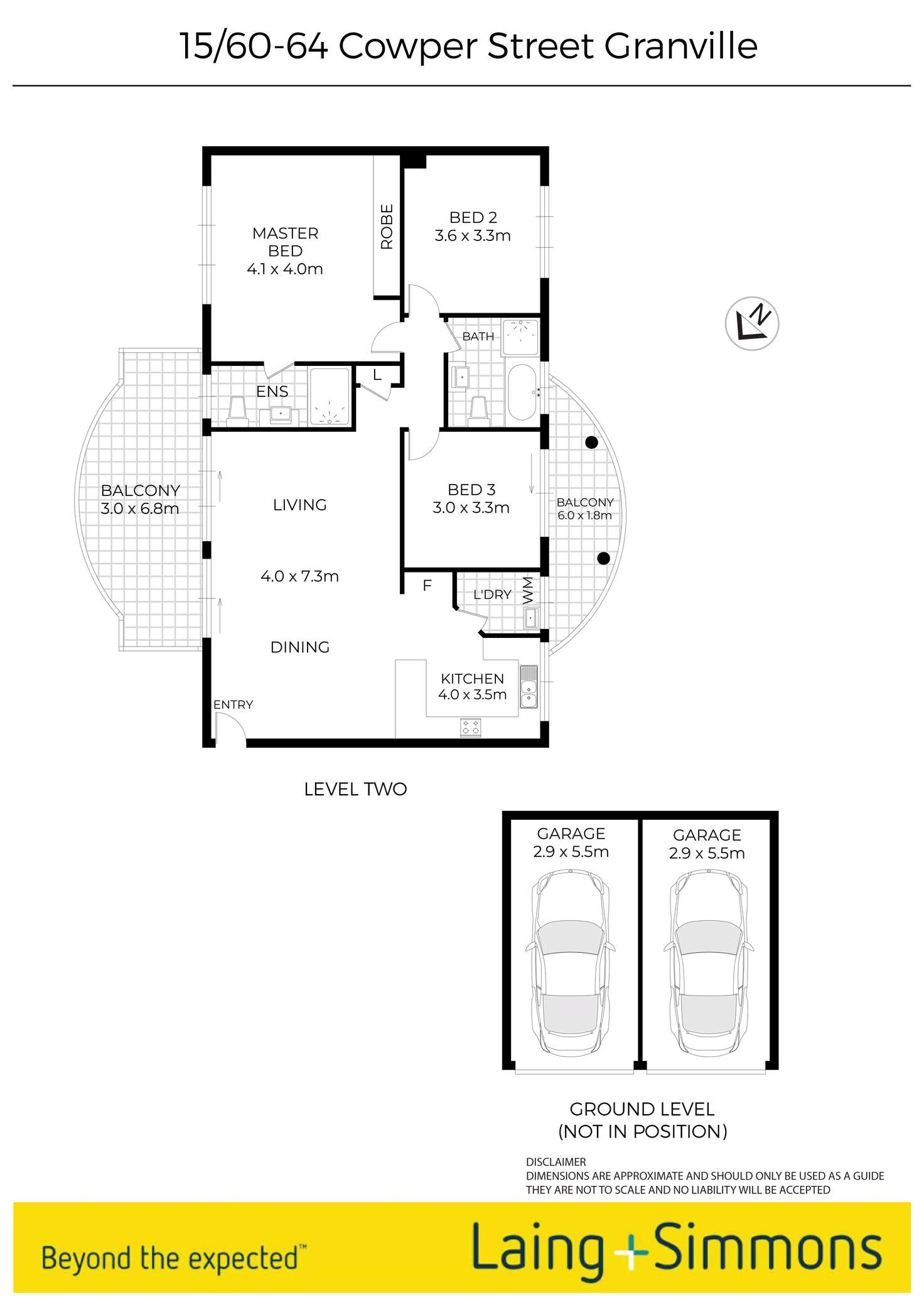 Floorplan of Homely unit listing, 15/60-64 Cowper Street, Granville NSW 2142