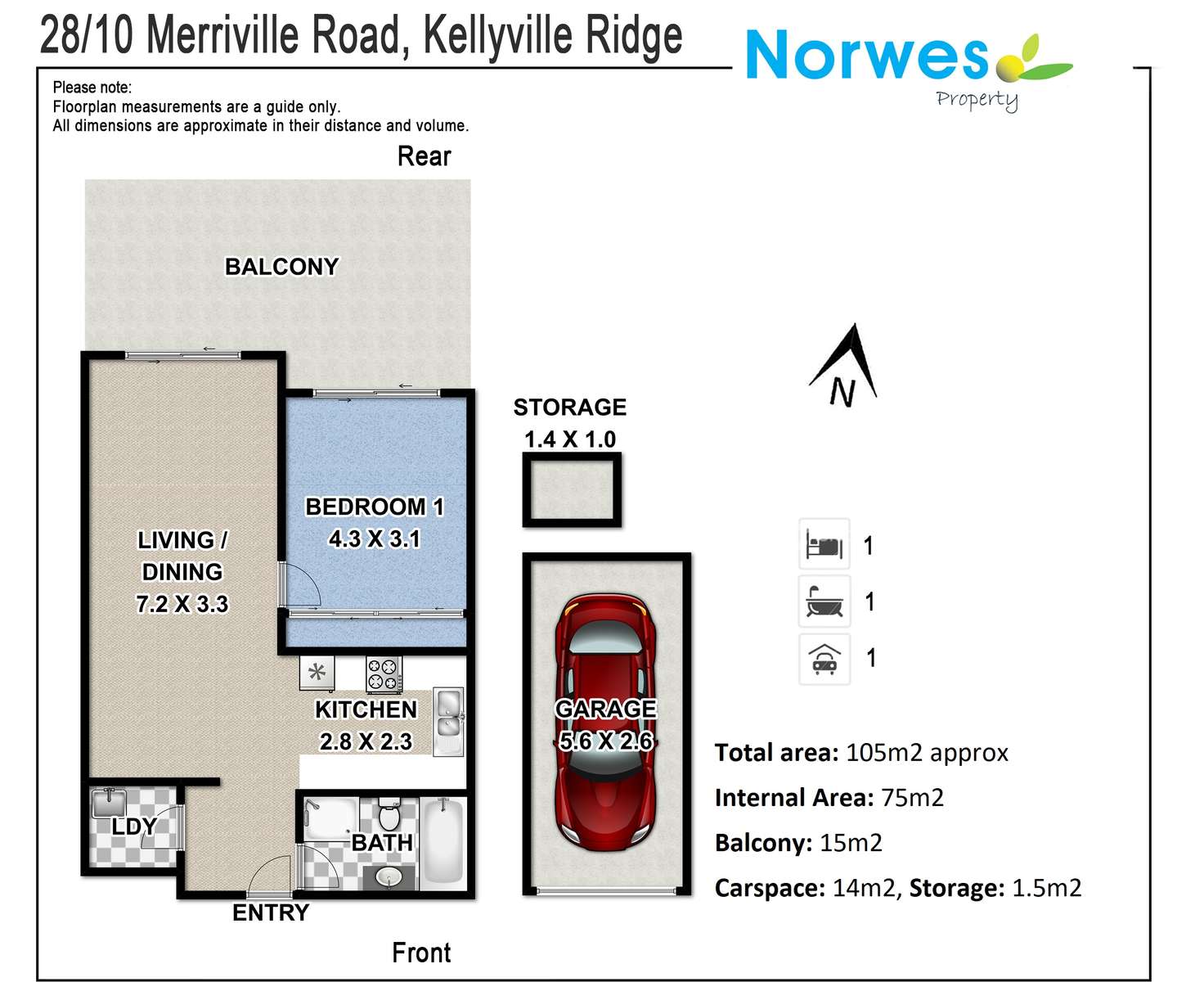 Floorplan of Homely apartment listing, 28/10 Merriville Road, Kellyville Ridge NSW 2155