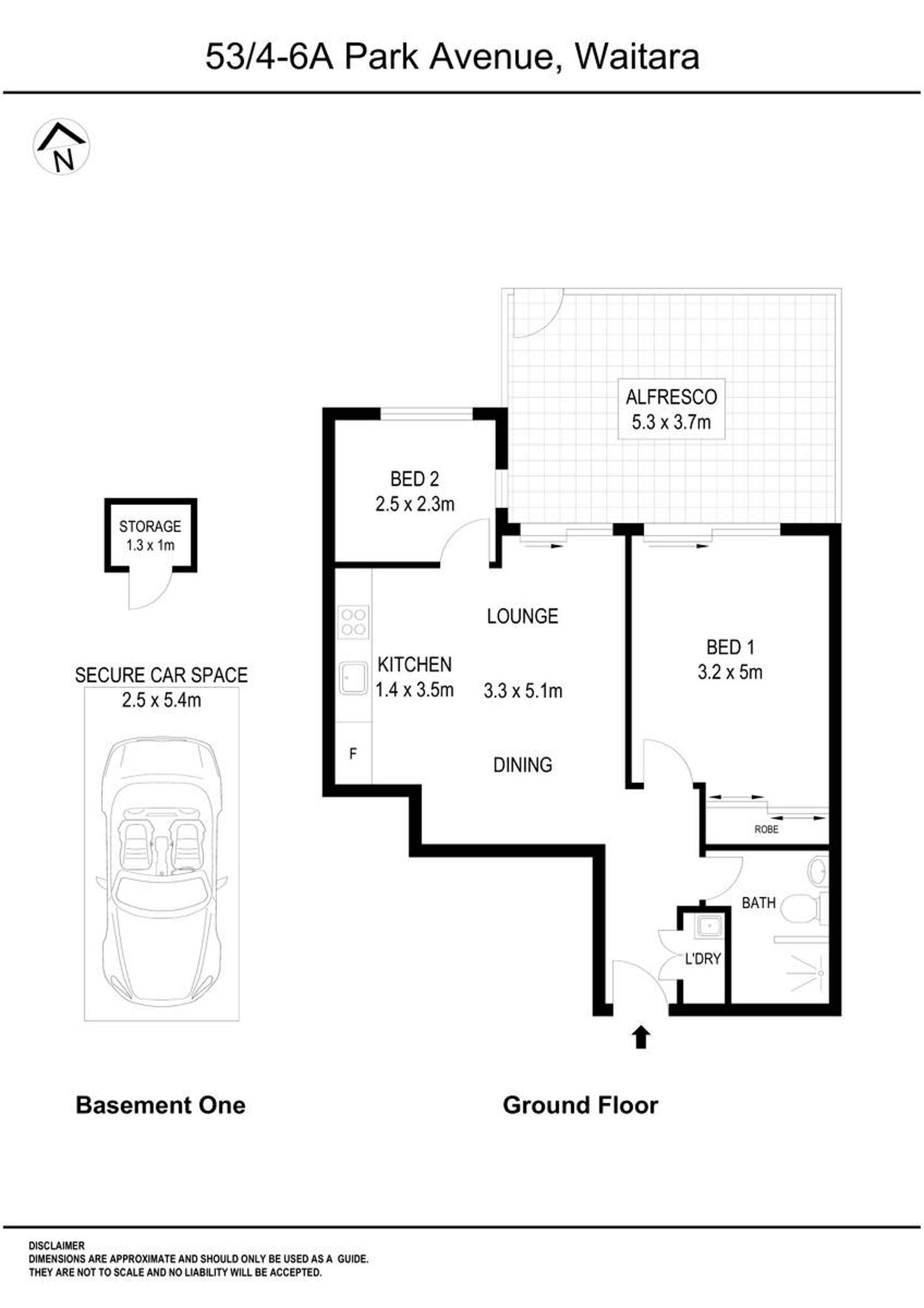 Floorplan of Homely apartment listing, 53/4-6A Park Ave, Waitara NSW 2077