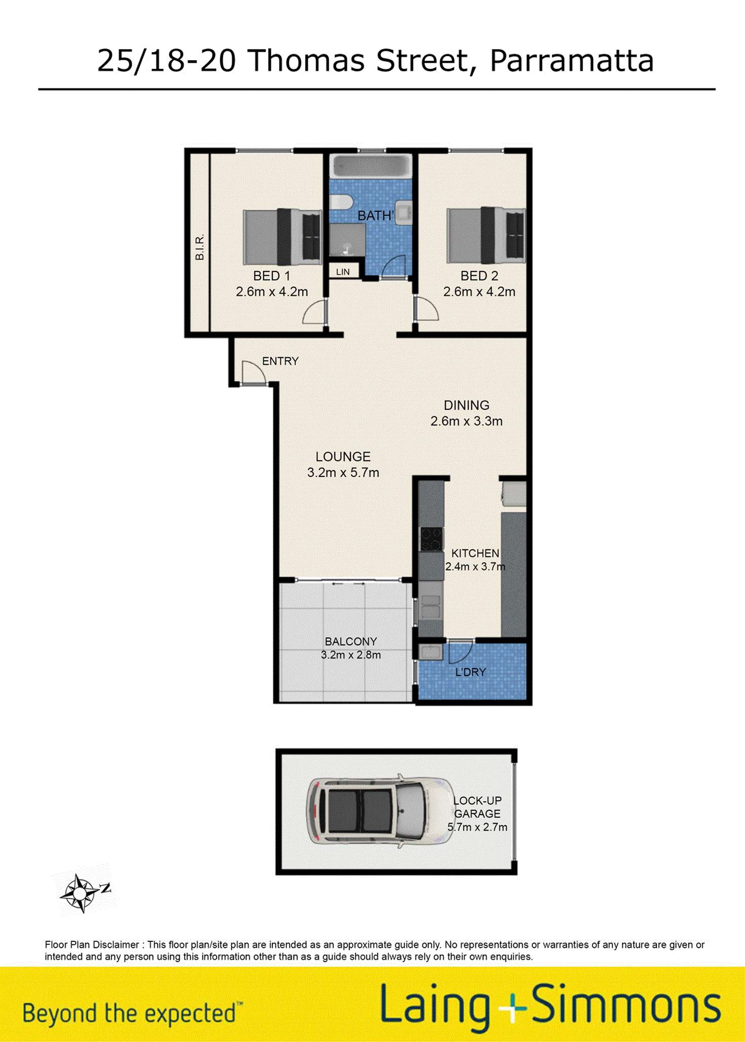 Floorplan of Homely unit listing, 25/18-20 Thomas Street (enter via 45 Victoria Road), Parramatta NSW 2150