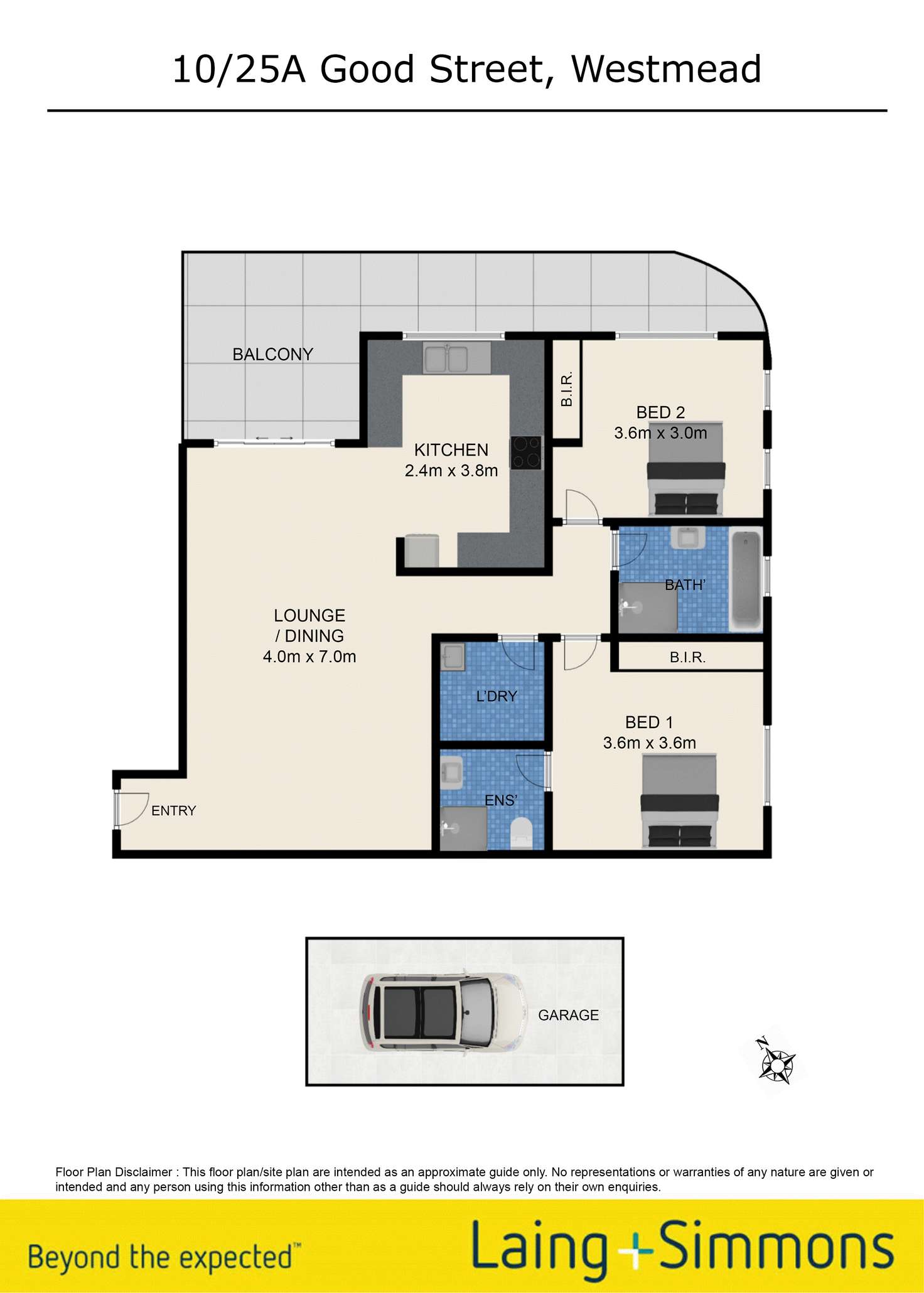 Floorplan of Homely unit listing, 10/25a Good Street, Westmead NSW 2145