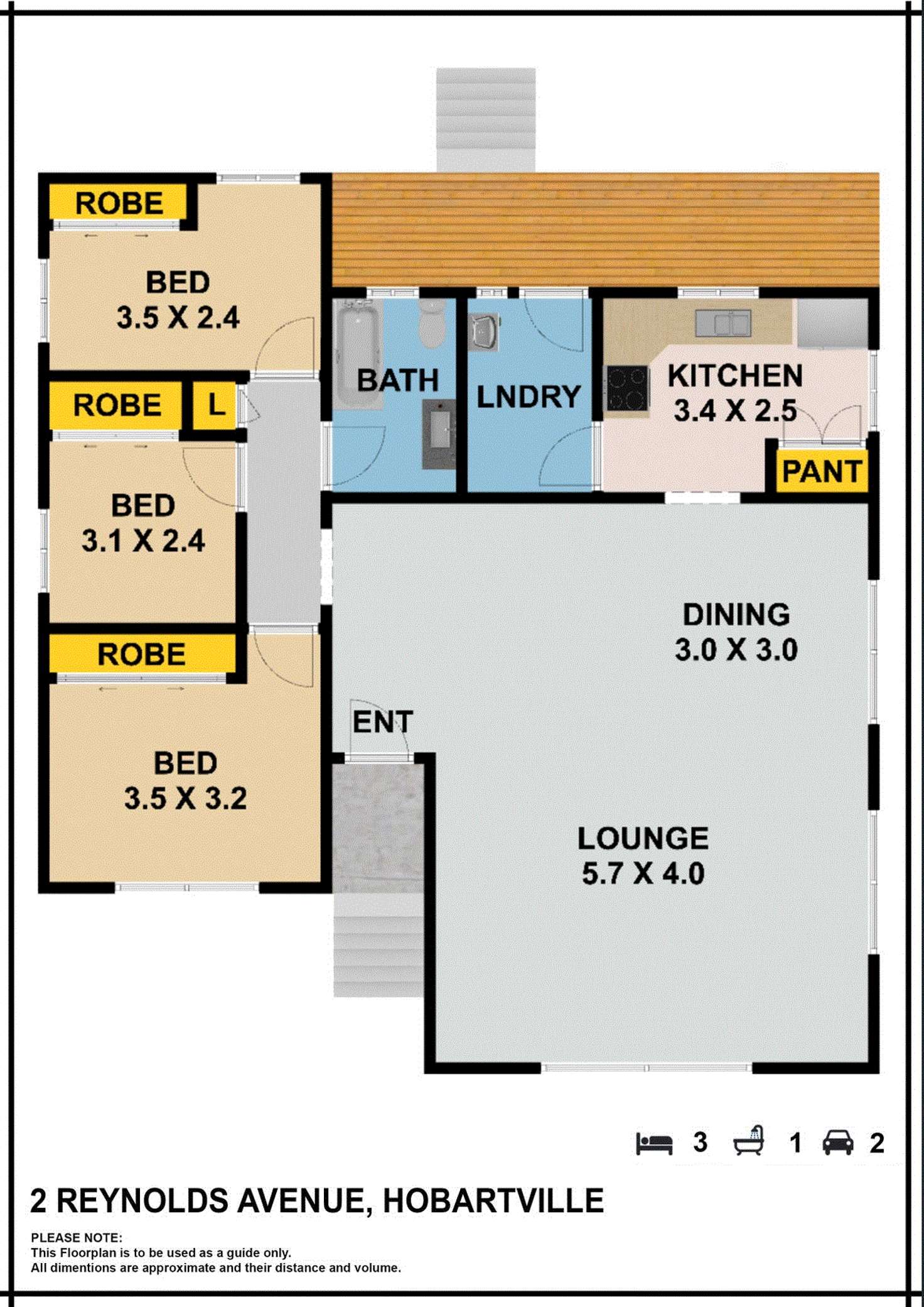 Floorplan of Homely house listing, 2 Reynolds Avenue, Hobartville NSW 2753