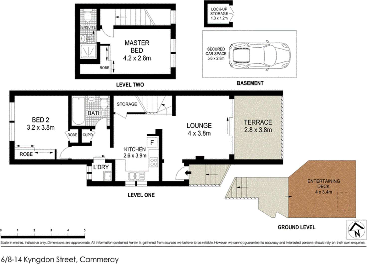 Floorplan of Homely unit listing, 6/8 Kyngdon Street, Cammeray NSW 2062