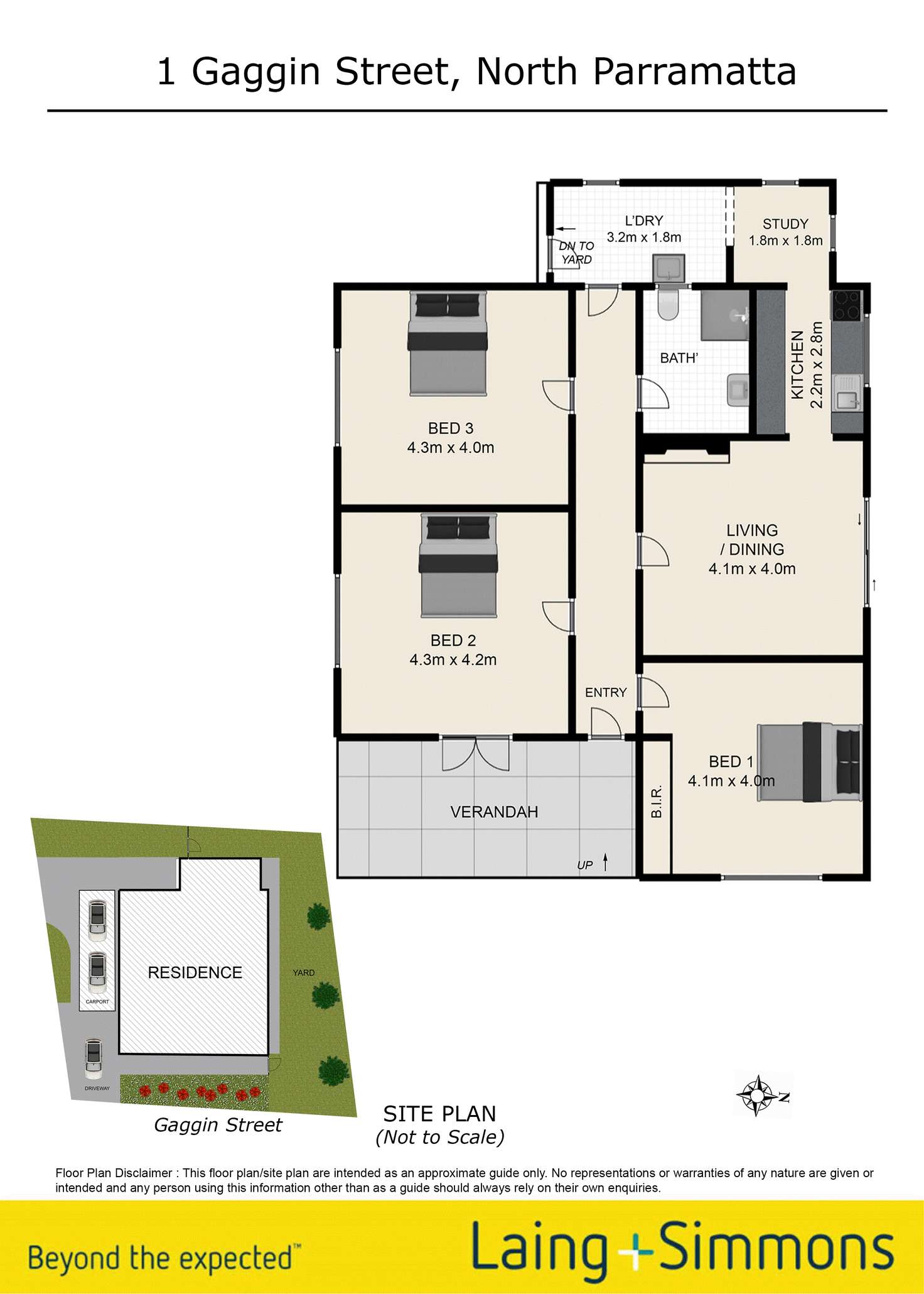 Floorplan of Homely house listing, 1 Gaggin Street, North Parramatta NSW 2151