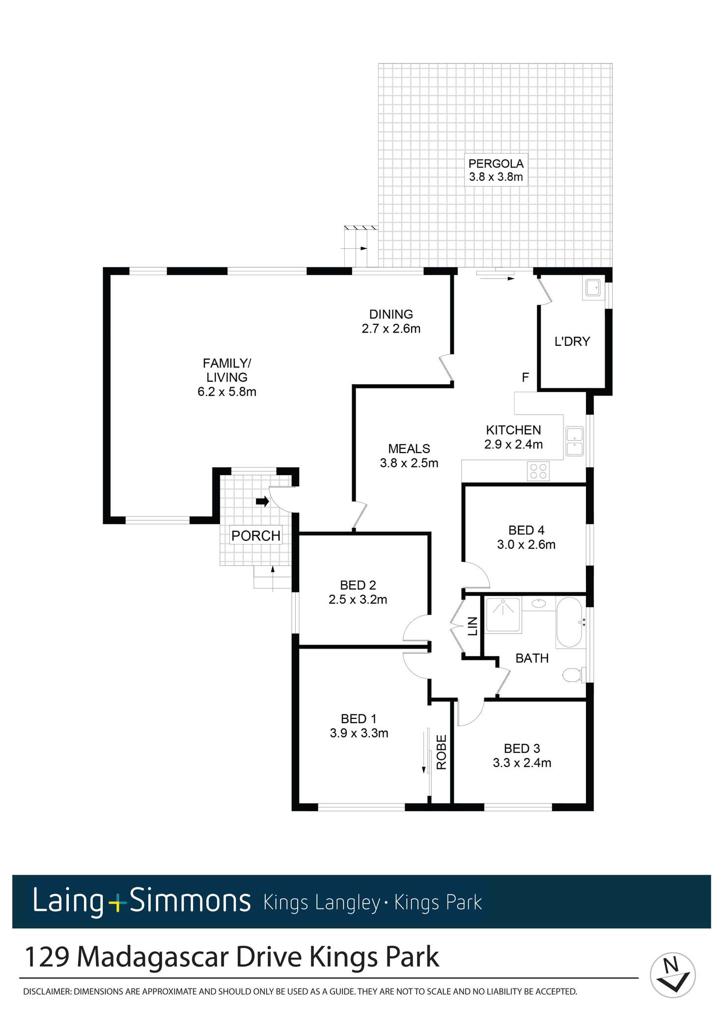 Floorplan of Homely house listing, 129 Madagascar Drive, Kings Park NSW 2148