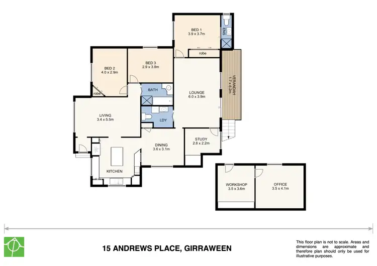 Floorplan of Homely house listing, 15 Andrew Place, Girraween NSW 2145