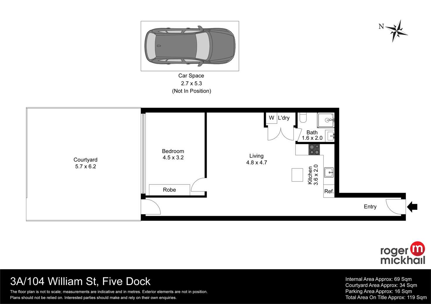 Floorplan of Homely apartment listing, 3A/104 William, Five Dock NSW 2046