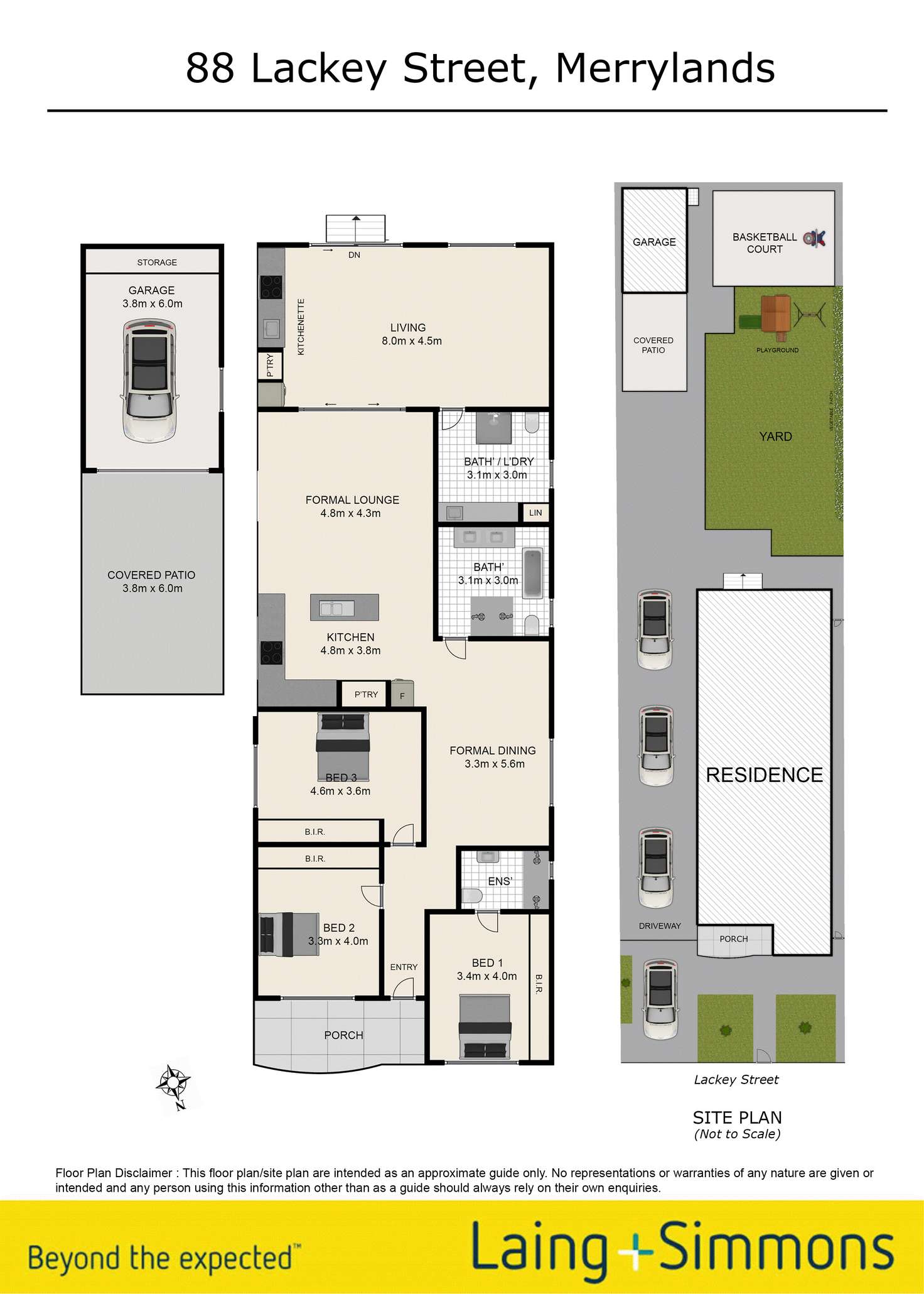 Floorplan of Homely house listing, 88 Lackey Street, Merrylands NSW 2160