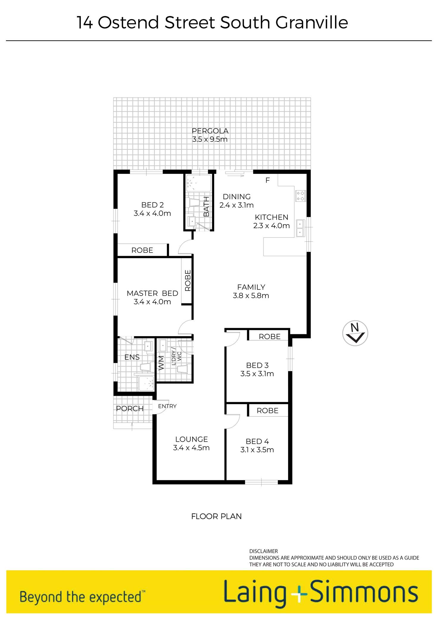 Floorplan of Homely house listing, 14 Ostend Street, Granville NSW 2142