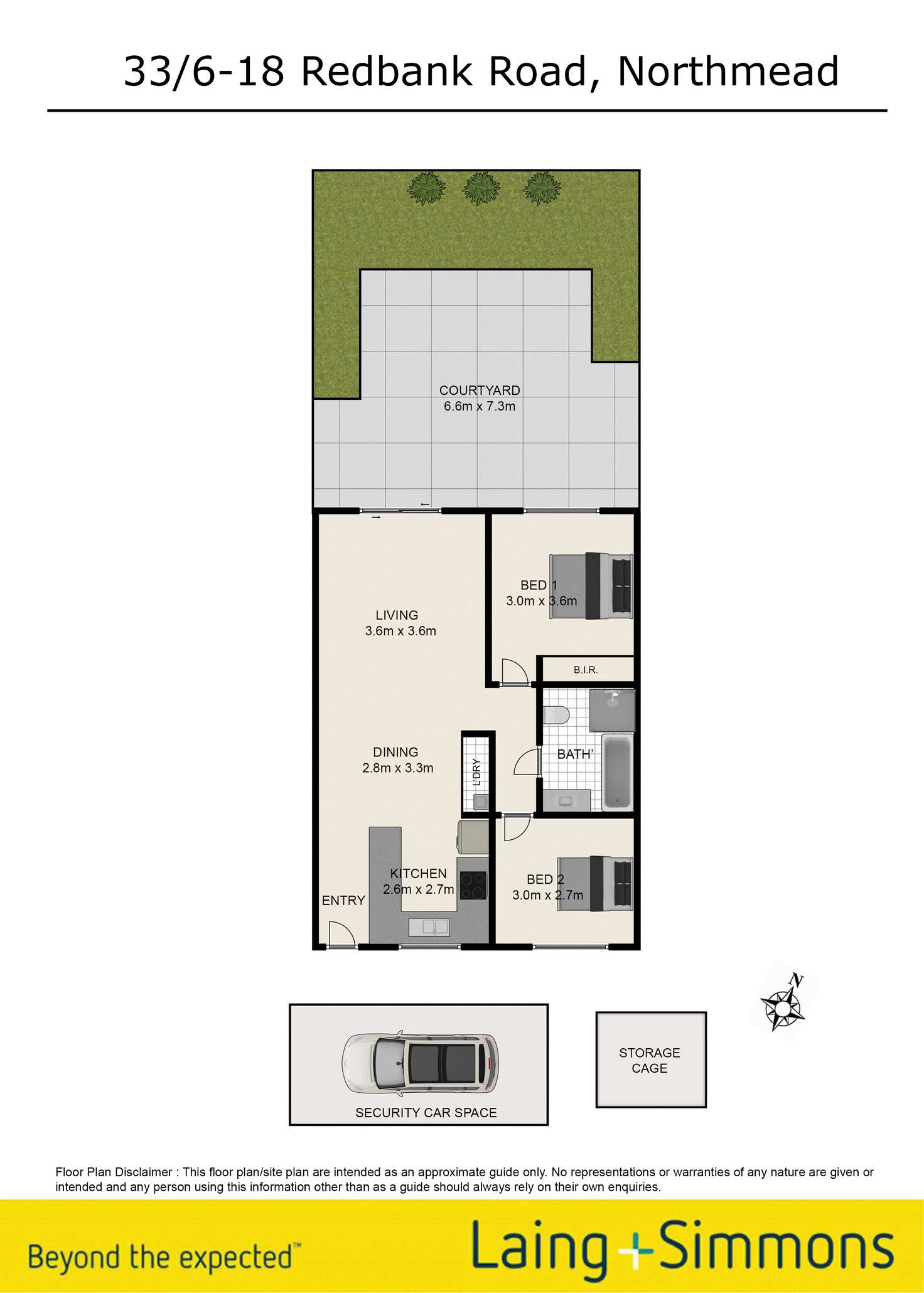 Floorplan of Homely unit listing, 33/6-18 Redbank Road, Northmead NSW 2152