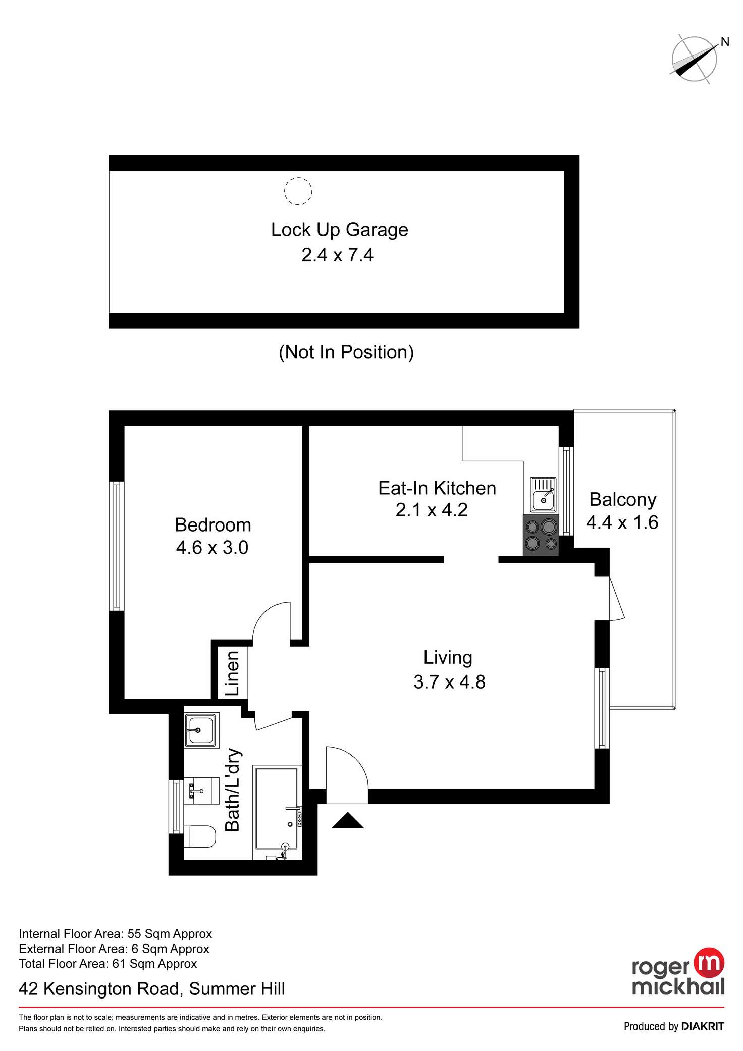 Floorplan of Homely apartment listing, 4/42 Kensington Road, Summer Hill NSW 2130