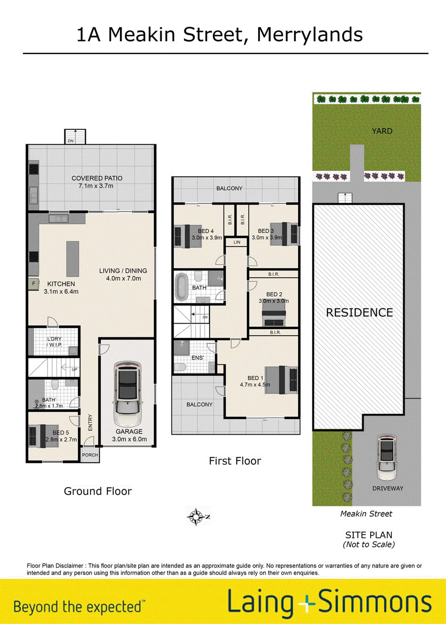 Floorplan of Homely semiDetached listing, 1a Meakin Street, Merrylands NSW 2160