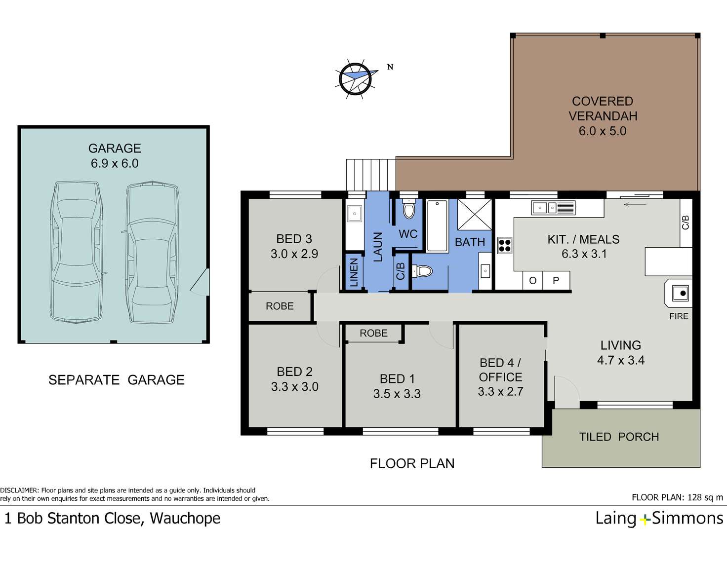 Floorplan of Homely house listing, 1 Bob Stanton Close, Wauchope NSW 2446