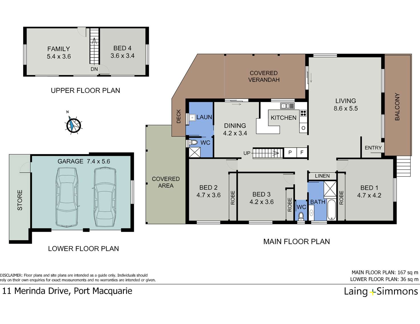 Floorplan of Homely house listing, 11 Merinda Drive, Port Macquarie NSW 2444