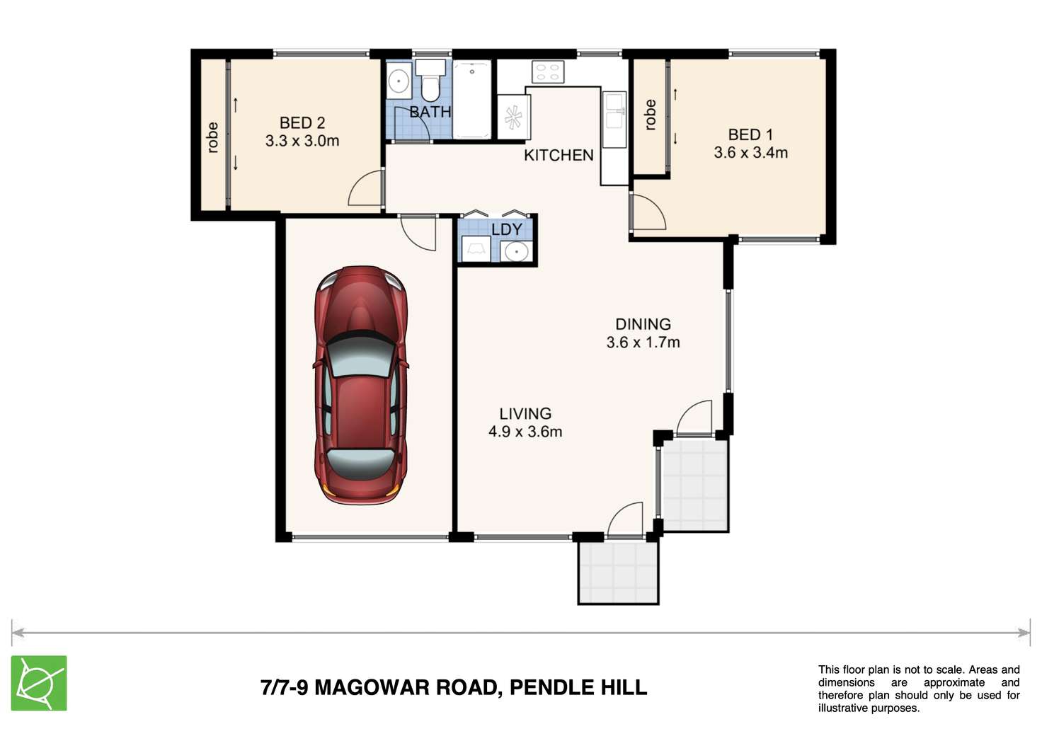 Floorplan of Homely villa listing, 7/7-9 Magowar Road, Pendle Hill NSW 2145