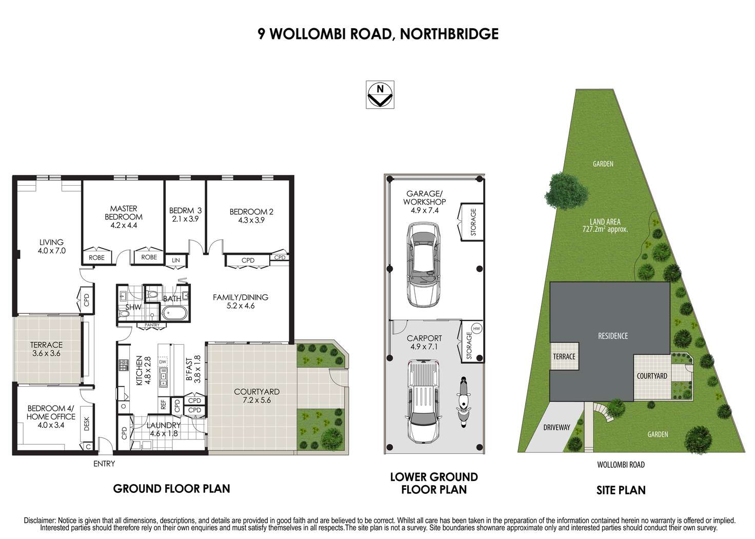 Floorplan of Homely house listing, 9 Wollombi Road, Northbridge NSW 2063