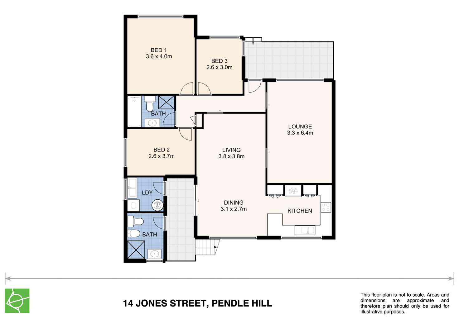 Floorplan of Homely house listing, 14 Jones Street, Pendle Hill NSW 2145