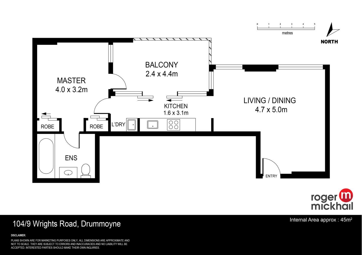 Floorplan of Homely apartment listing, 1 104/9 Wrights Road, Drummoyne NSW 2047