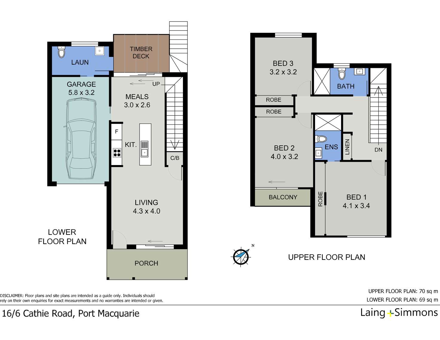 Floorplan of Homely townhouse listing, 16/6 Cathie Road, Port Macquarie NSW 2444