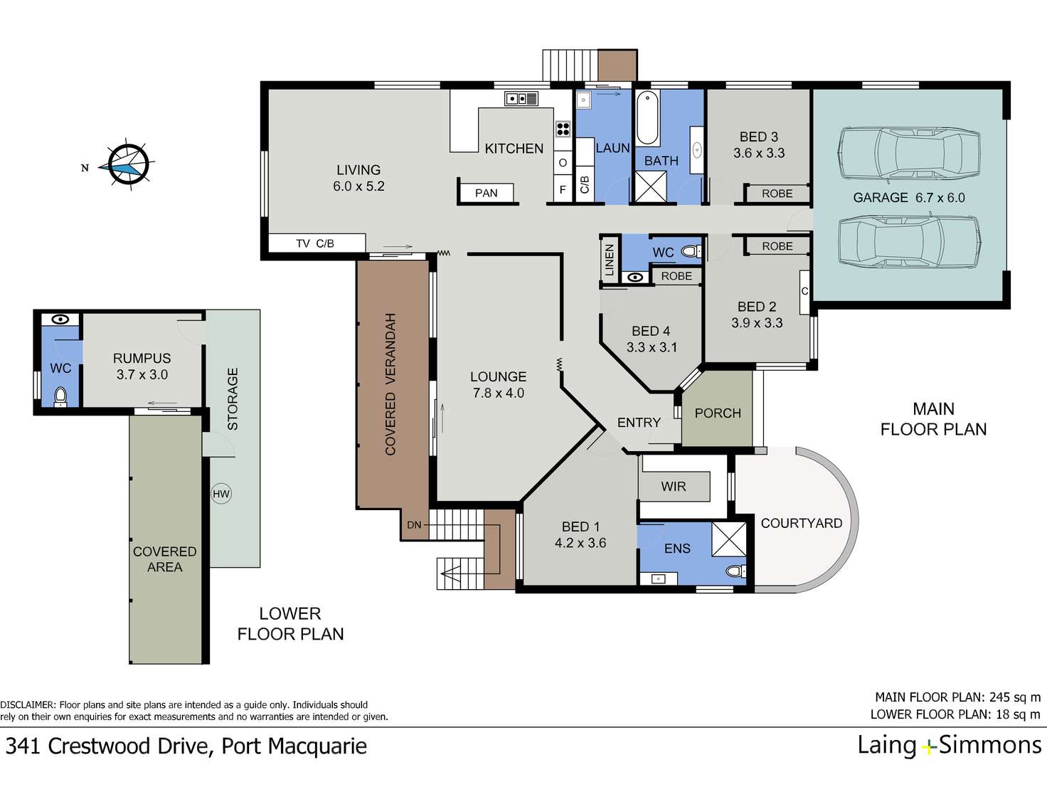Floorplan of Homely house listing, 341 Crestwood Drive, Port Macquarie NSW 2444