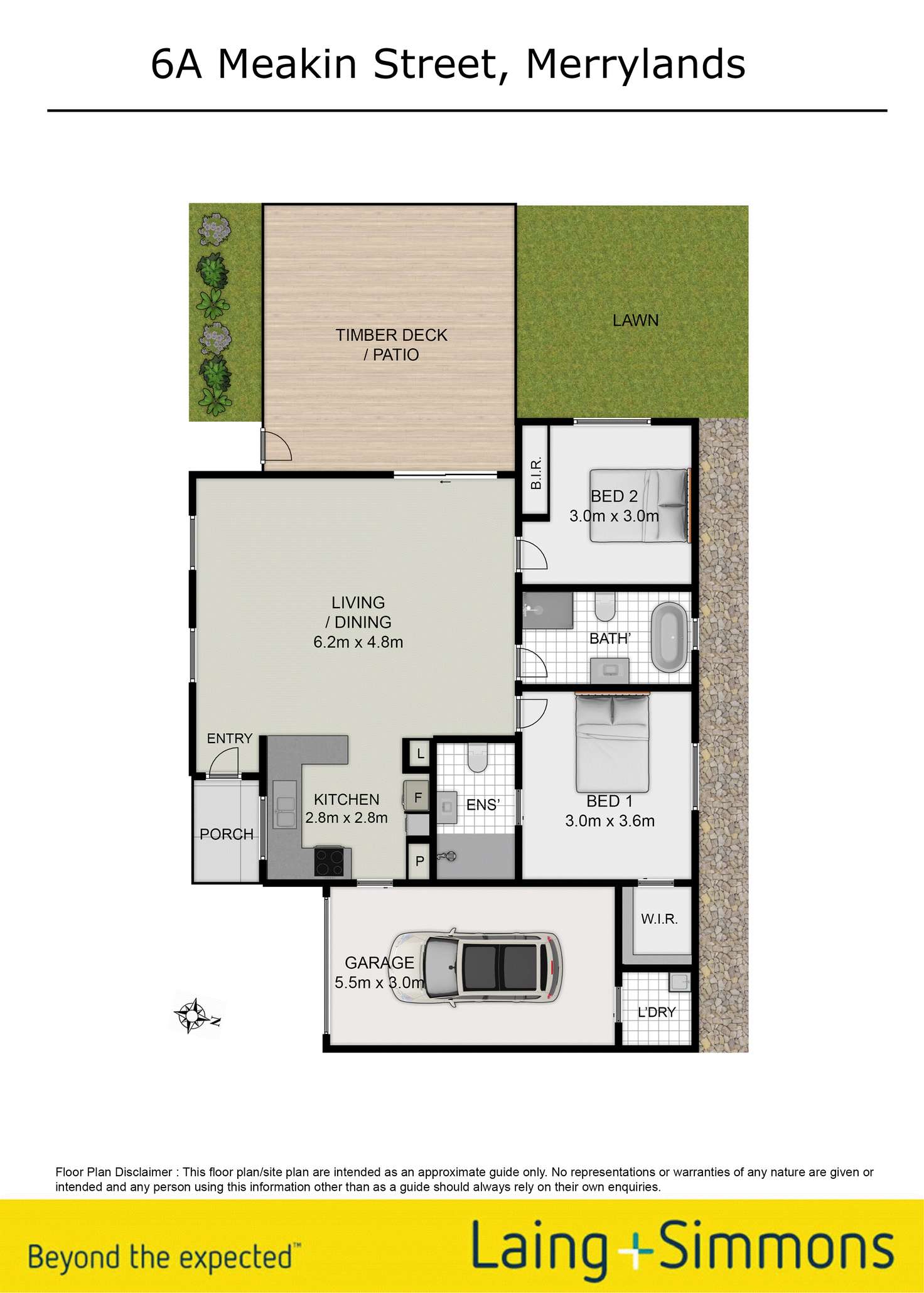 Floorplan of Homely semiDetached listing, 6a Meakin Street, Merrylands NSW 2160
