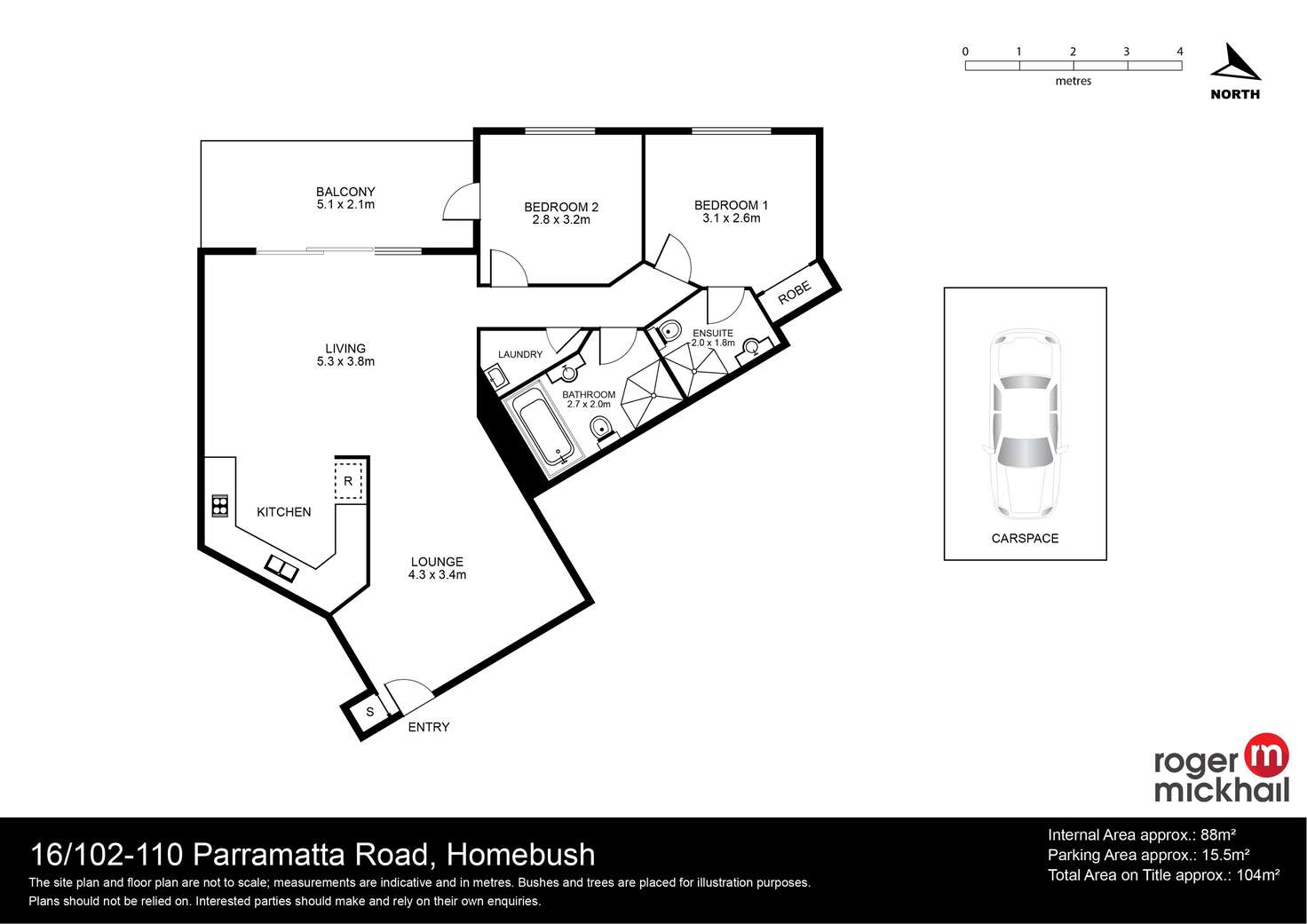 Floorplan of Homely apartment listing, 16/102-110 Parramatta Road, Homebush NSW 2140