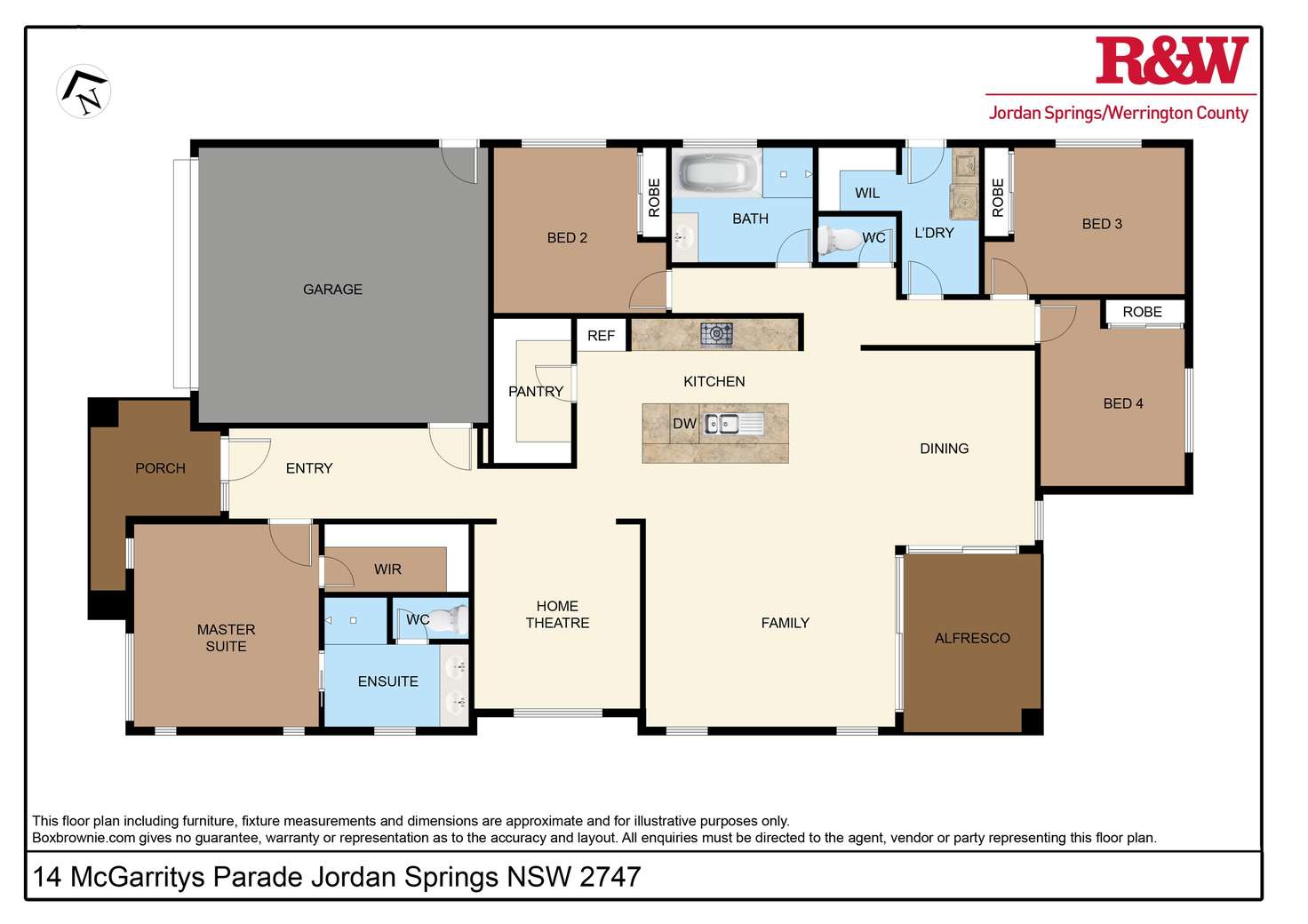 Floorplan of Homely house listing, 14 McGarritys Place, Jordan Springs NSW 2747
