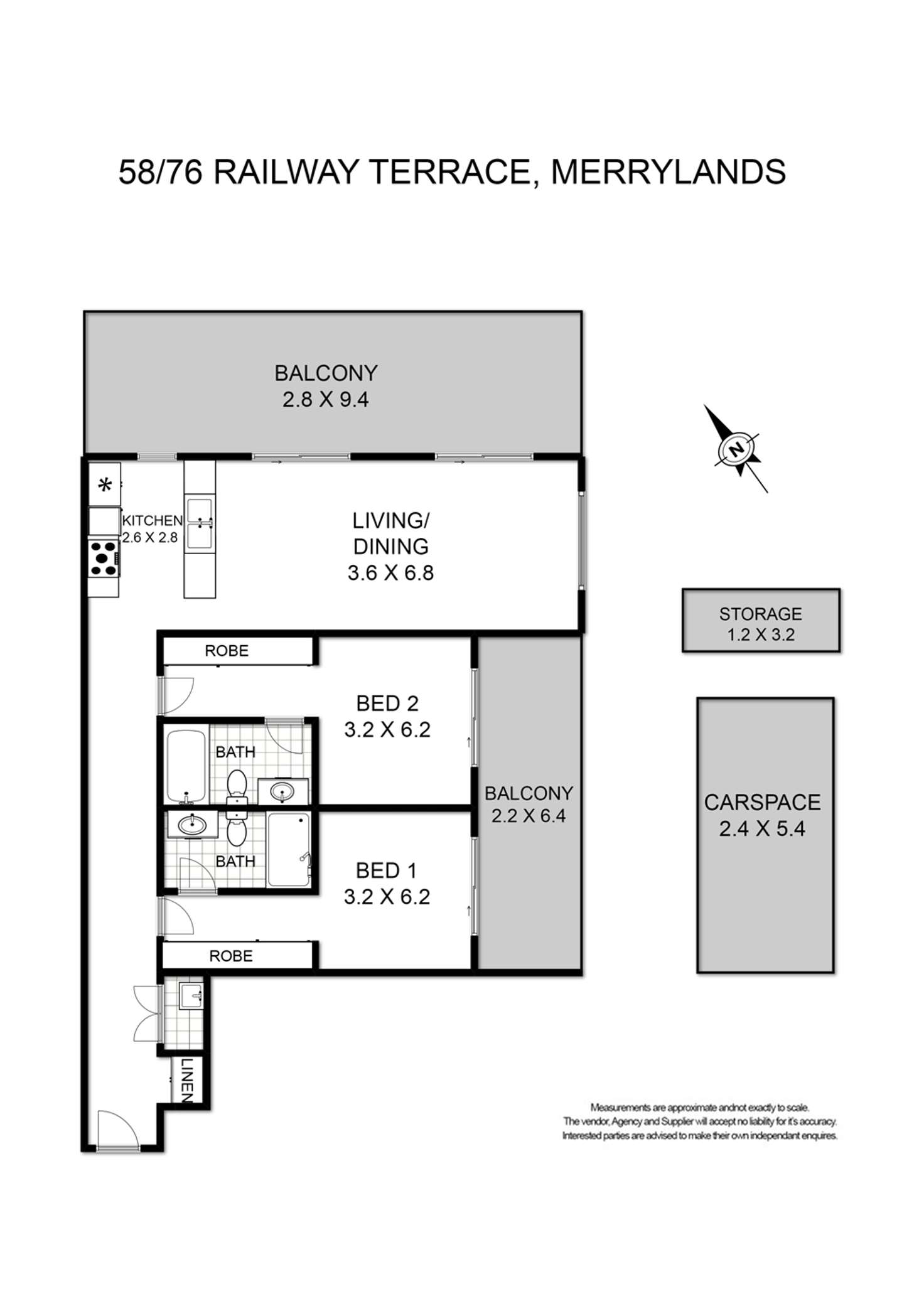 Floorplan of Homely apartment listing, 58/76-84 Railway Terrace, Merrylands NSW 2160