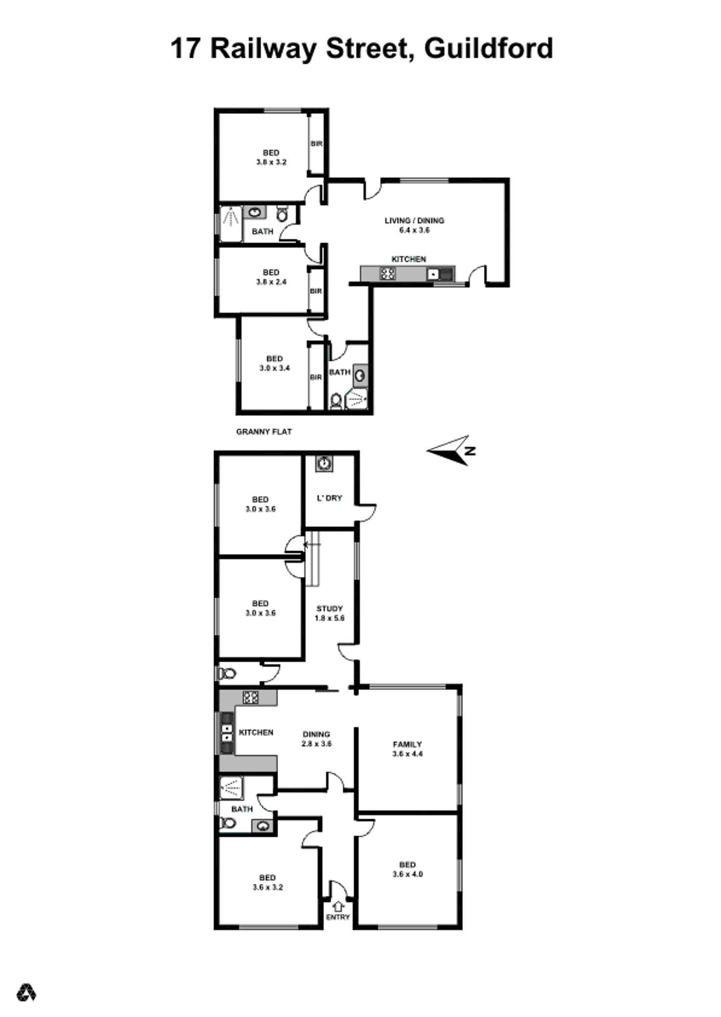 Floorplan of Homely house listing, 17 Railway Street, Guildford NSW 2161