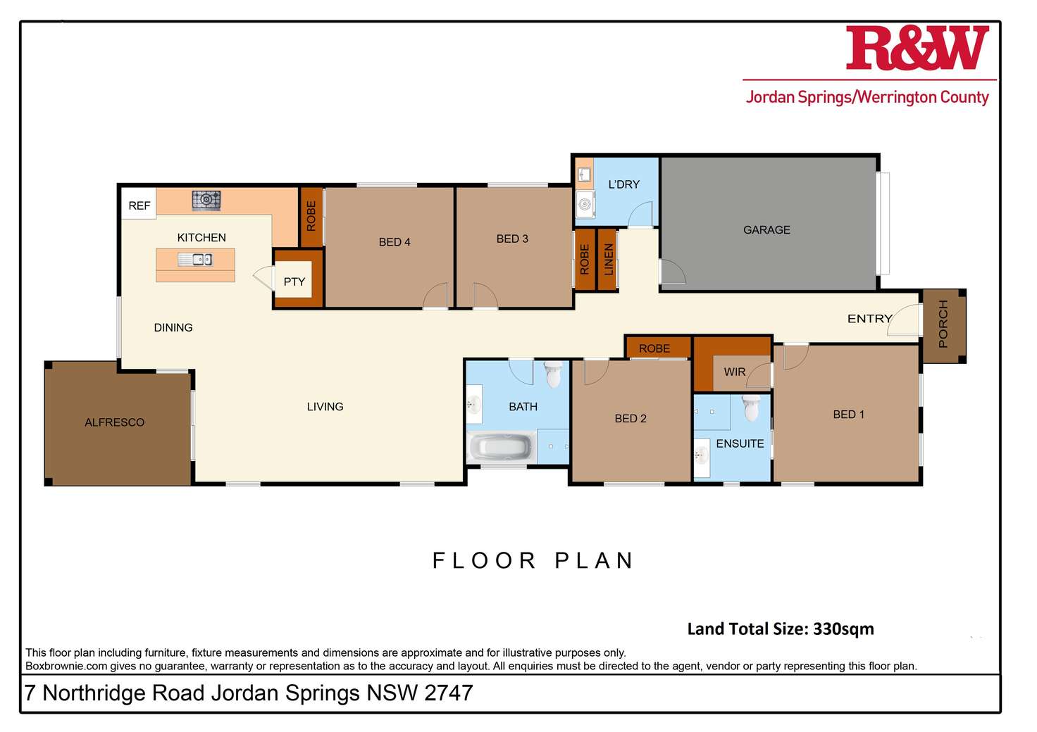 Floorplan of Homely house listing, 7 Northridge Road, Jordan Springs NSW 2747