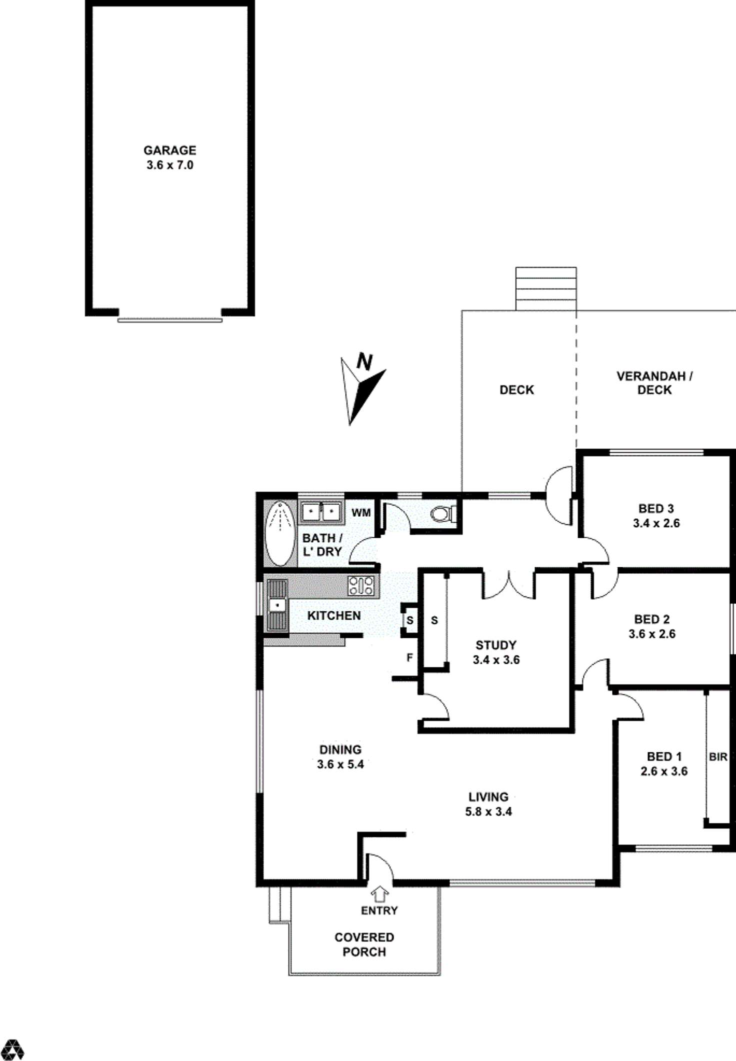 Floorplan of Homely house listing, 64 Bright Street, Guildford NSW 2161